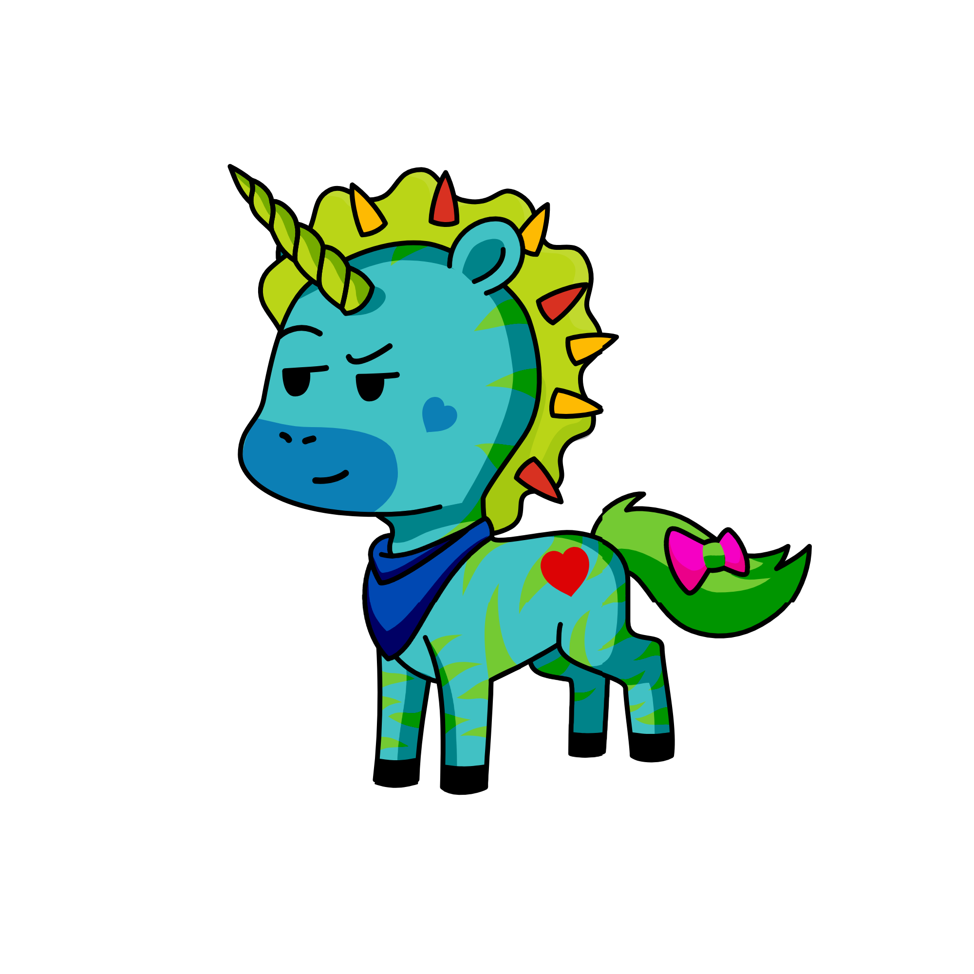 Spikes, the unicorn