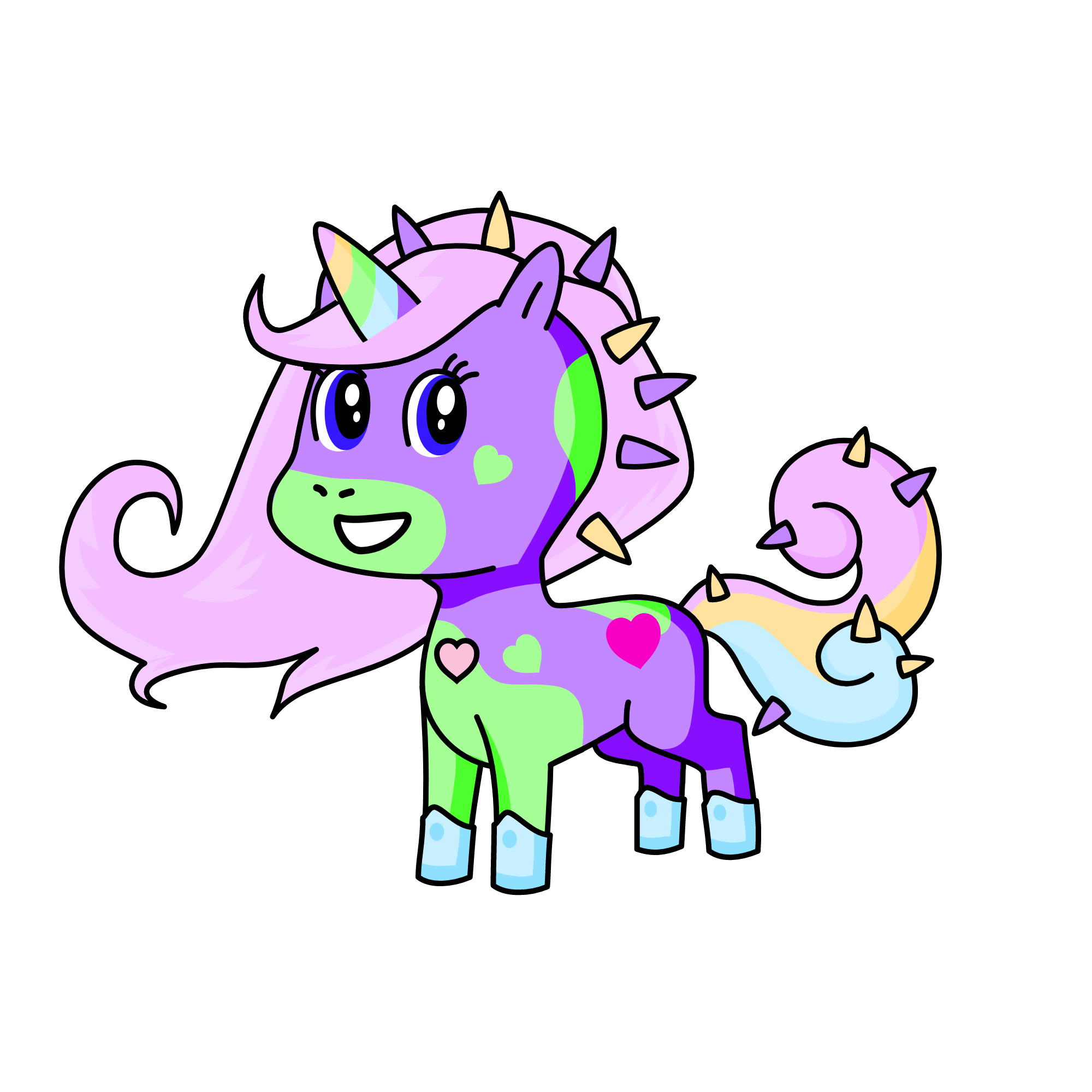 rainbow sparkle, the unicorn