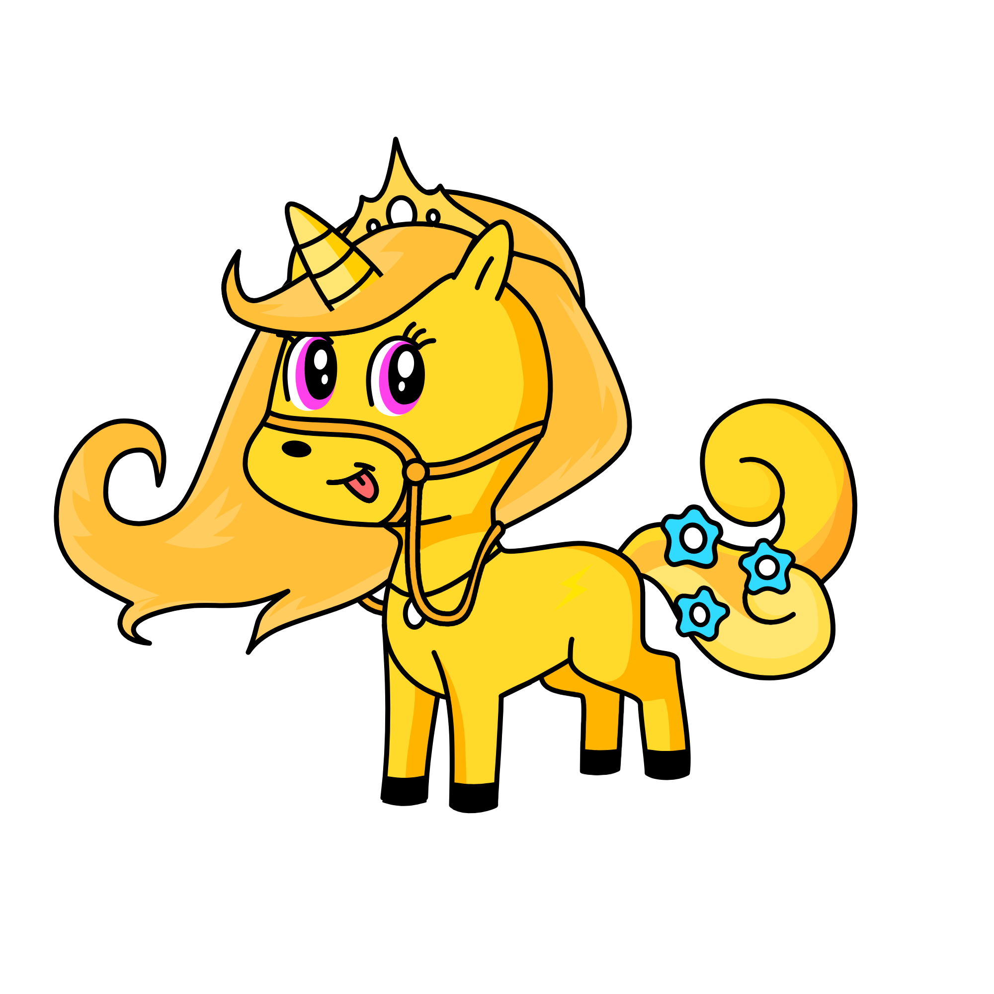 peach, the unicorn