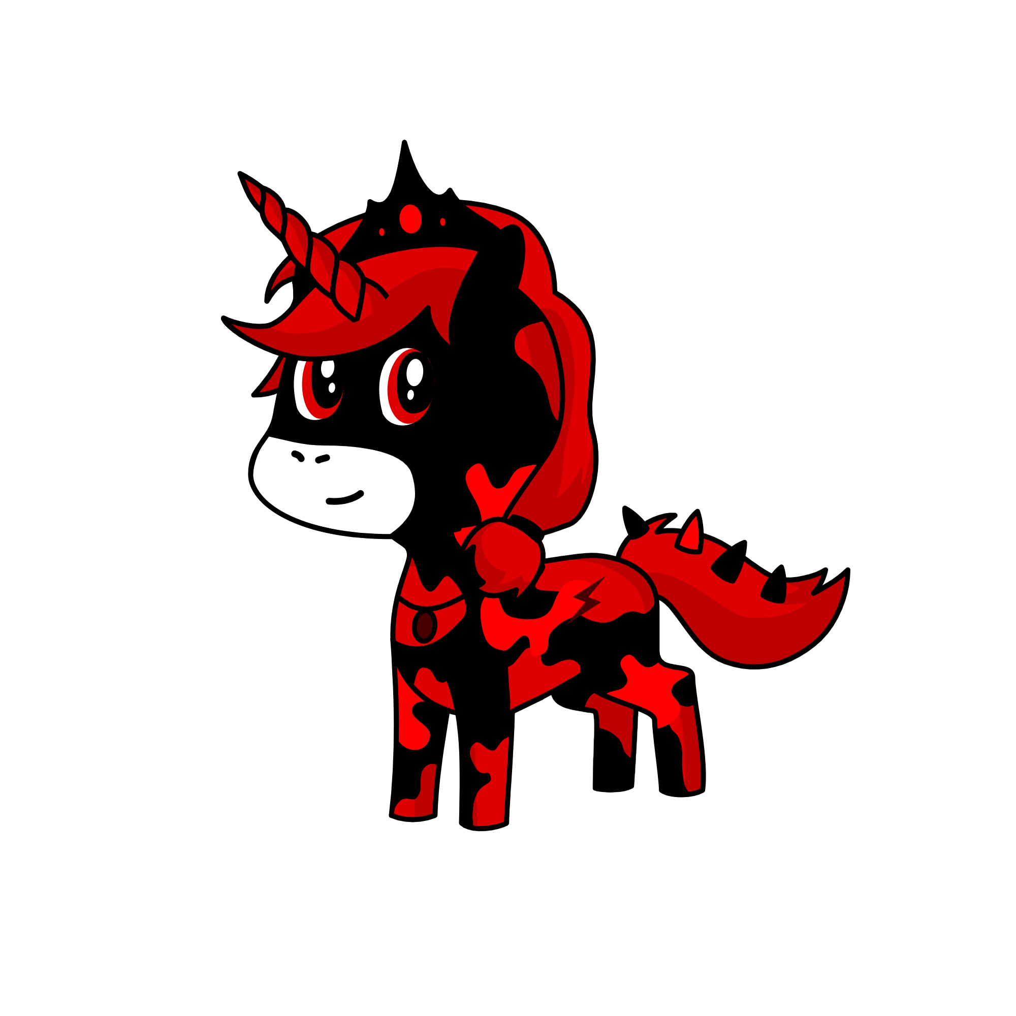 Moody, the unicorn