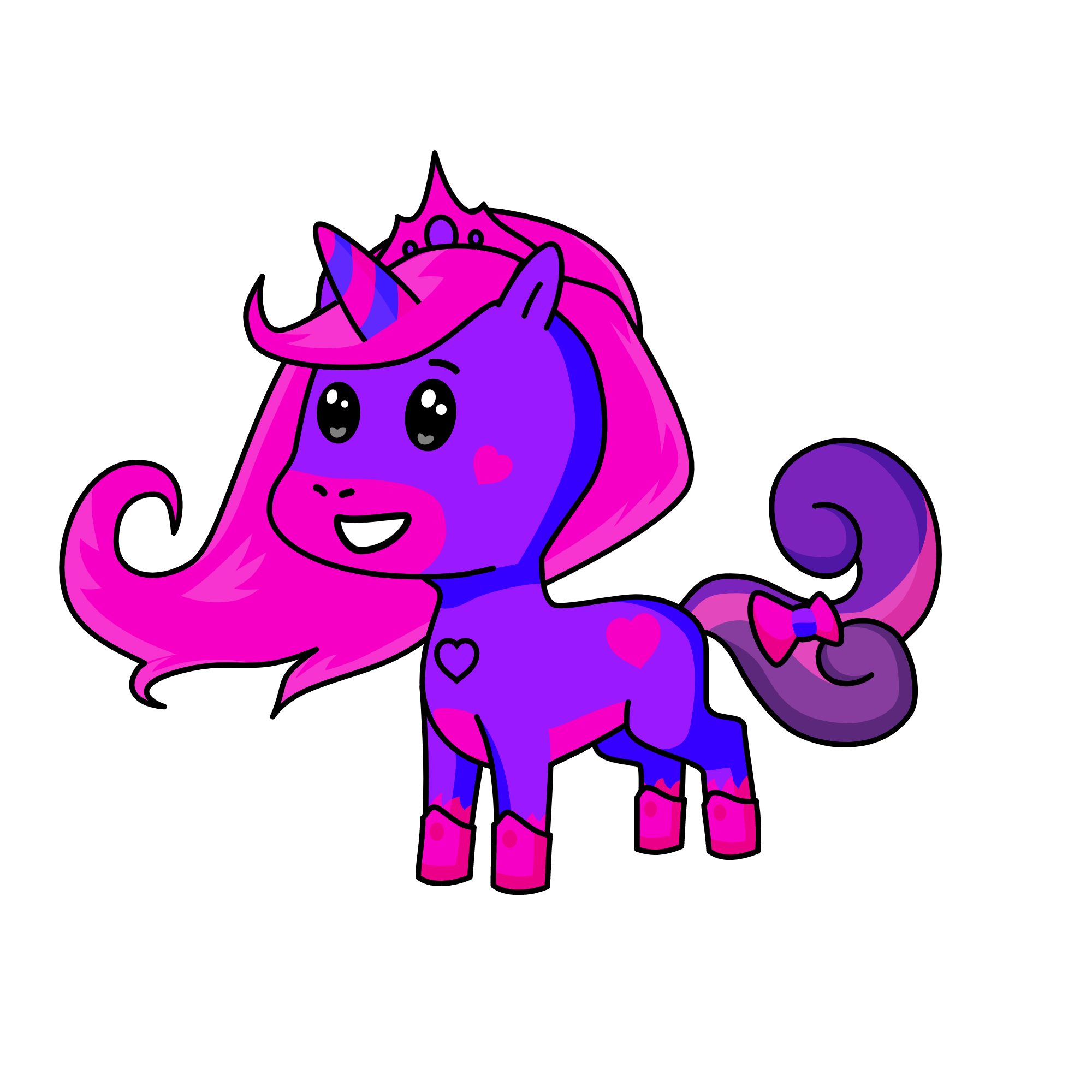 pink e pie, the unicorn