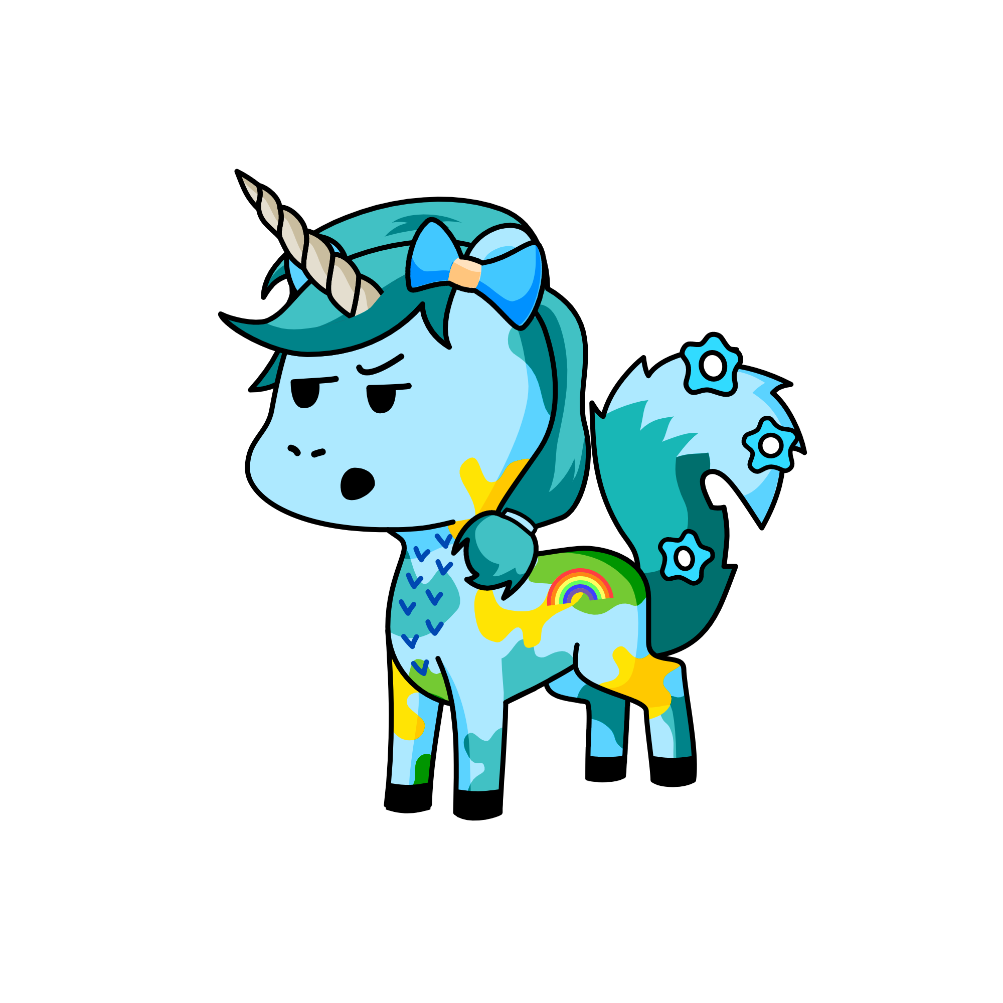 snowy, the unicorn
