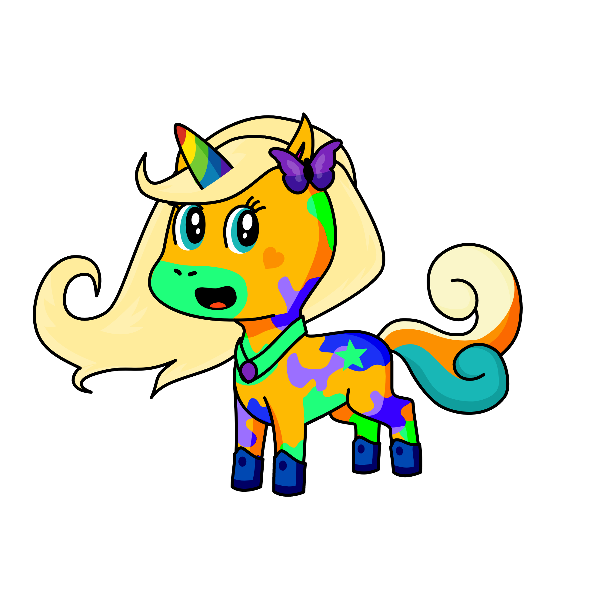Neon, the unicorn