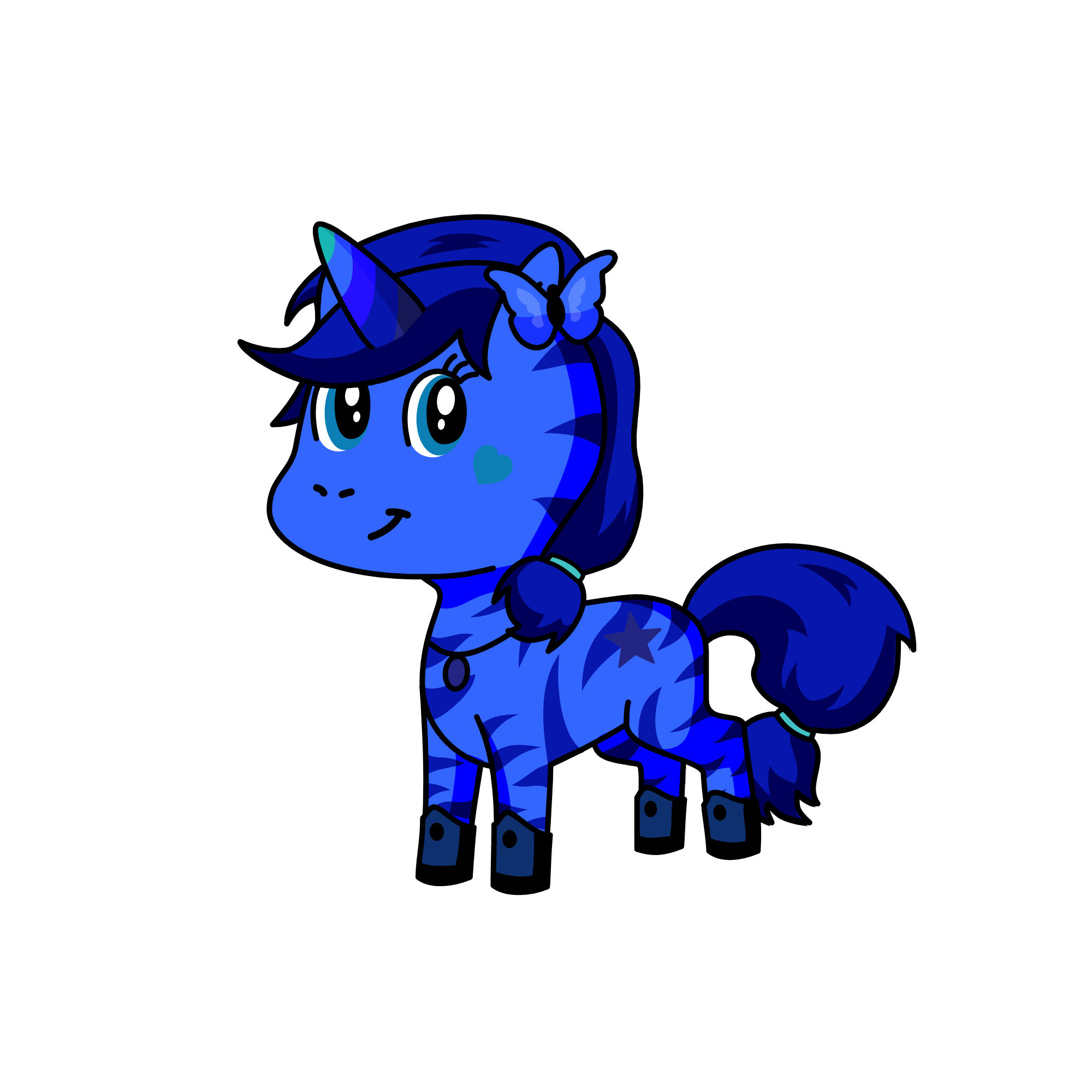 Bluetiful, the unicorn