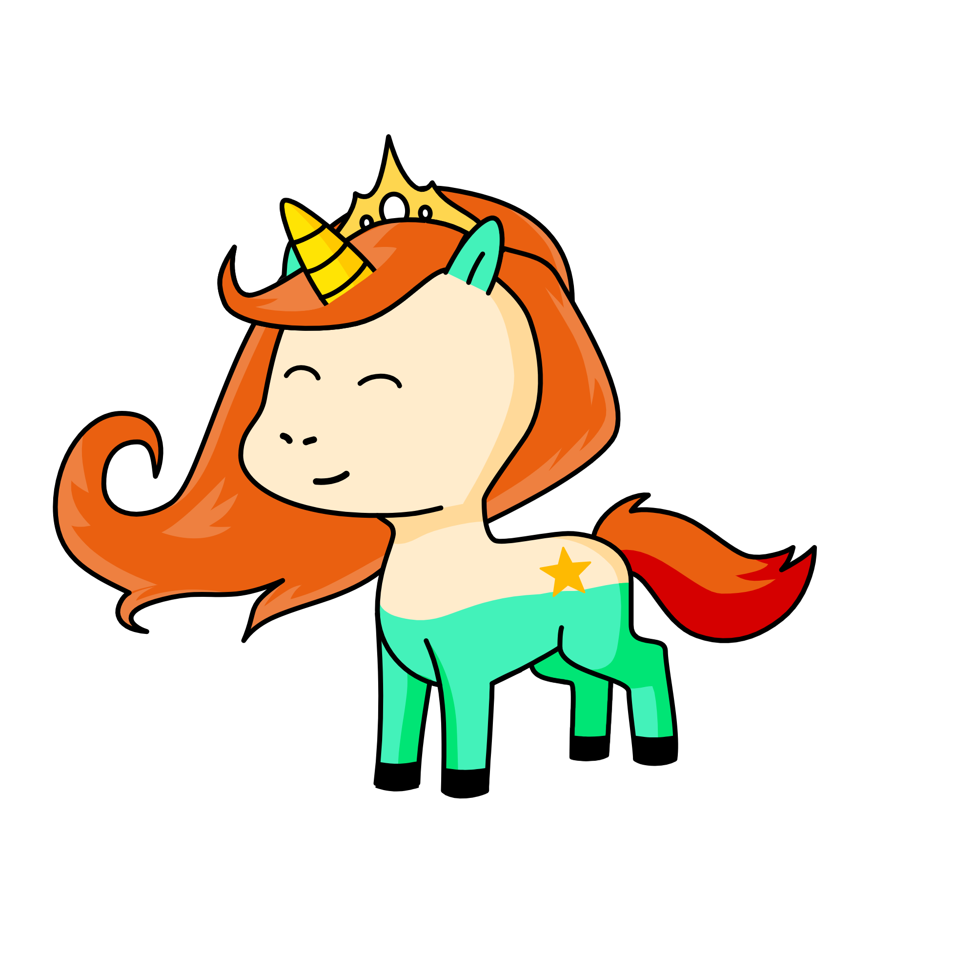 The Little Mermaid, the unicorn