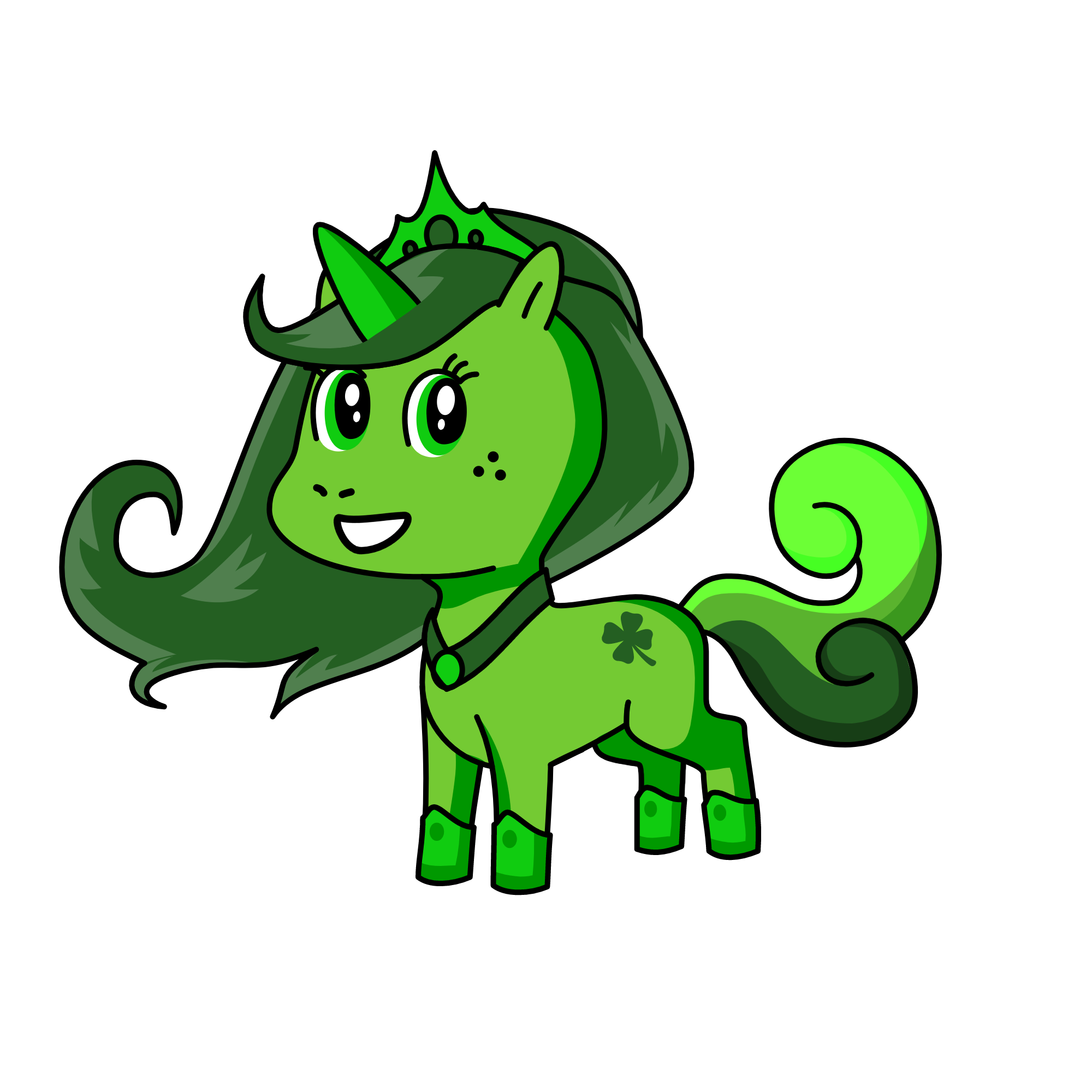 Emerald, the unicorn