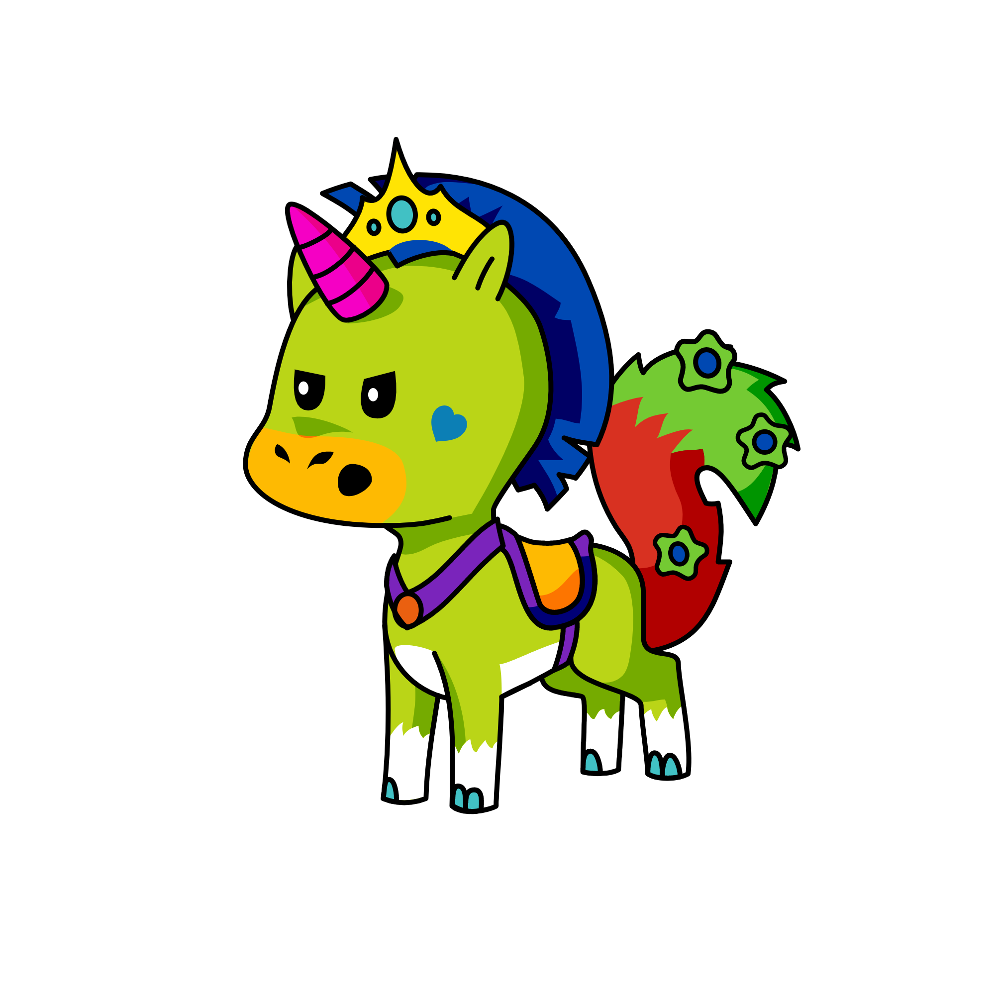 RAINBOW, the unicorn