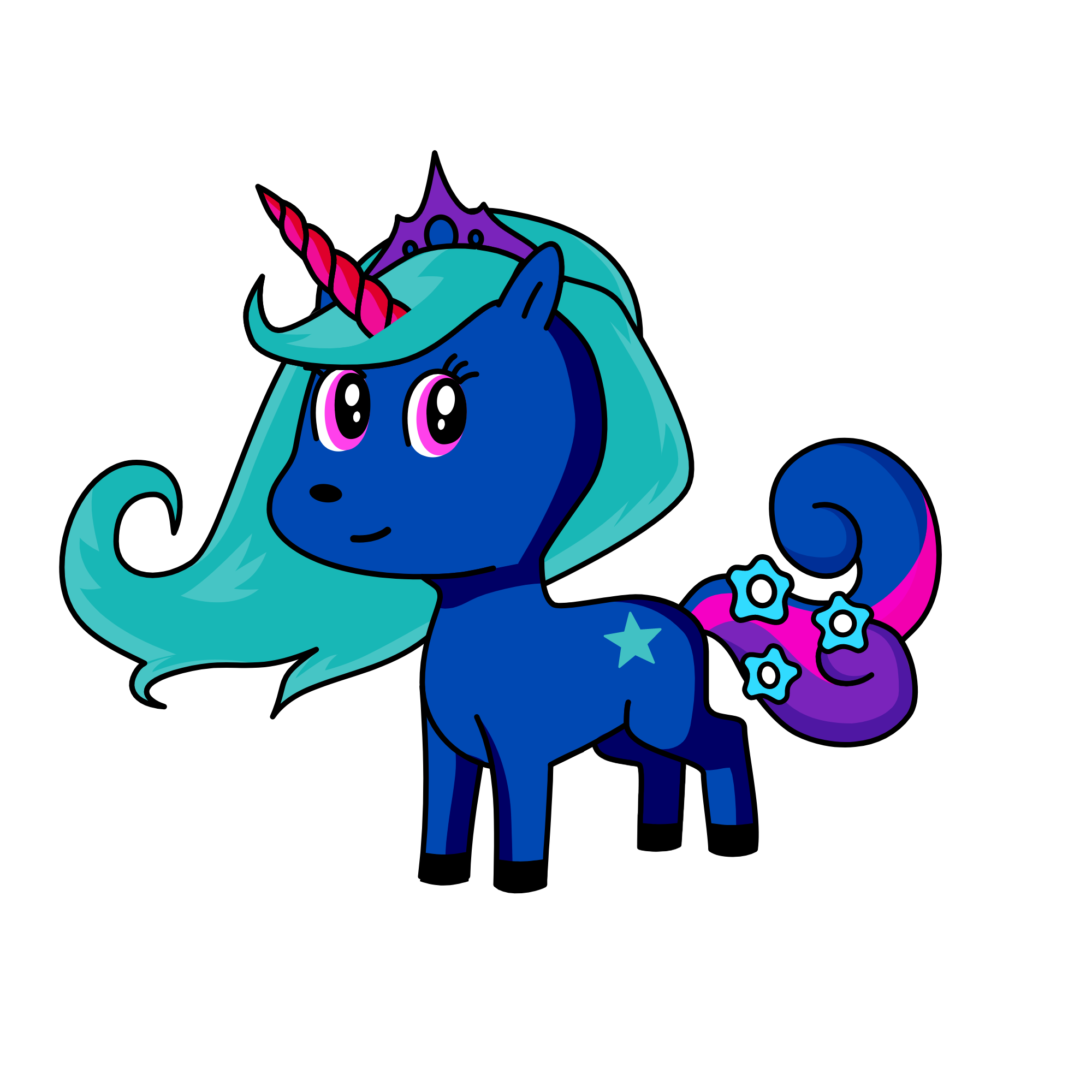 Dark blade, the unicorn