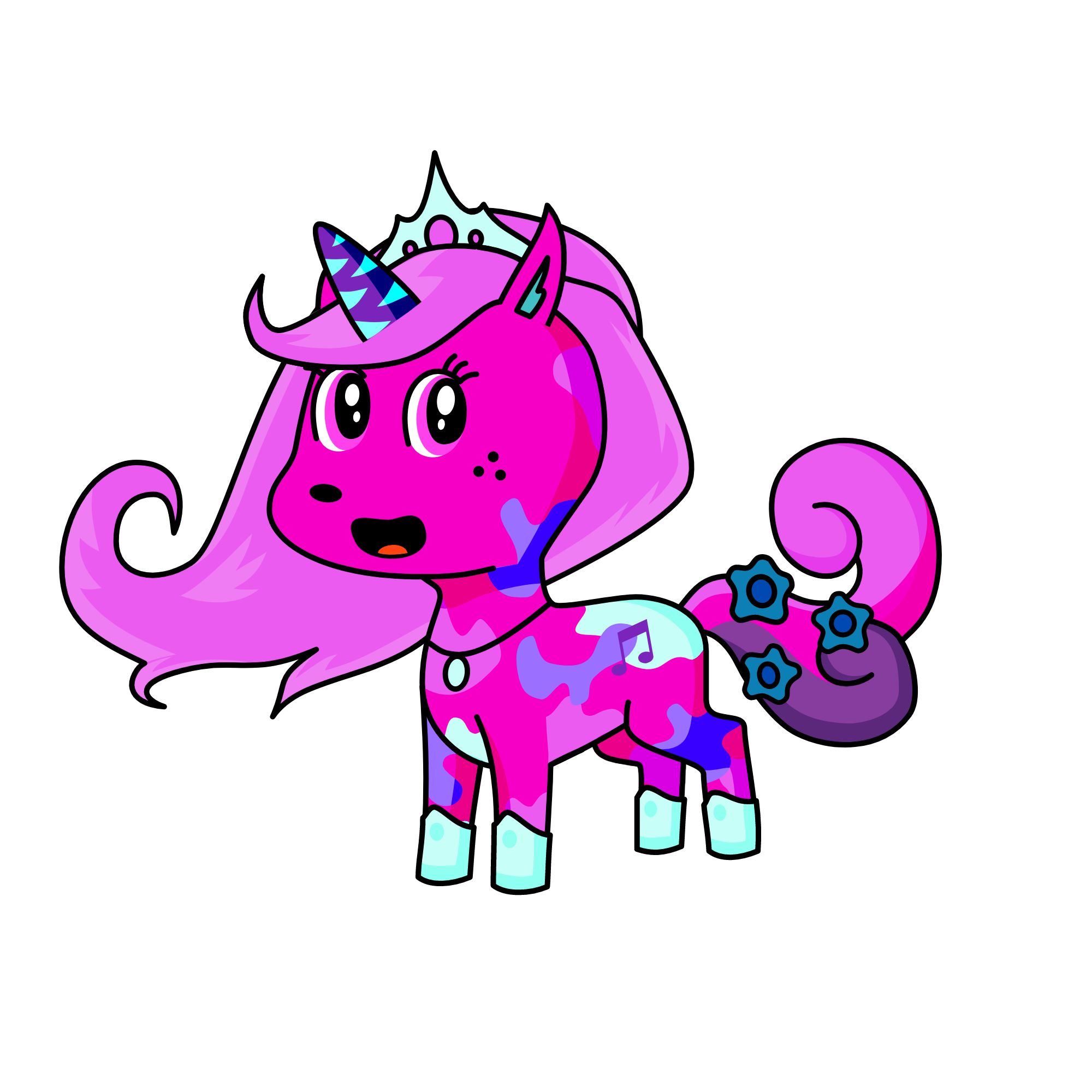 Sparkles, the unicorn