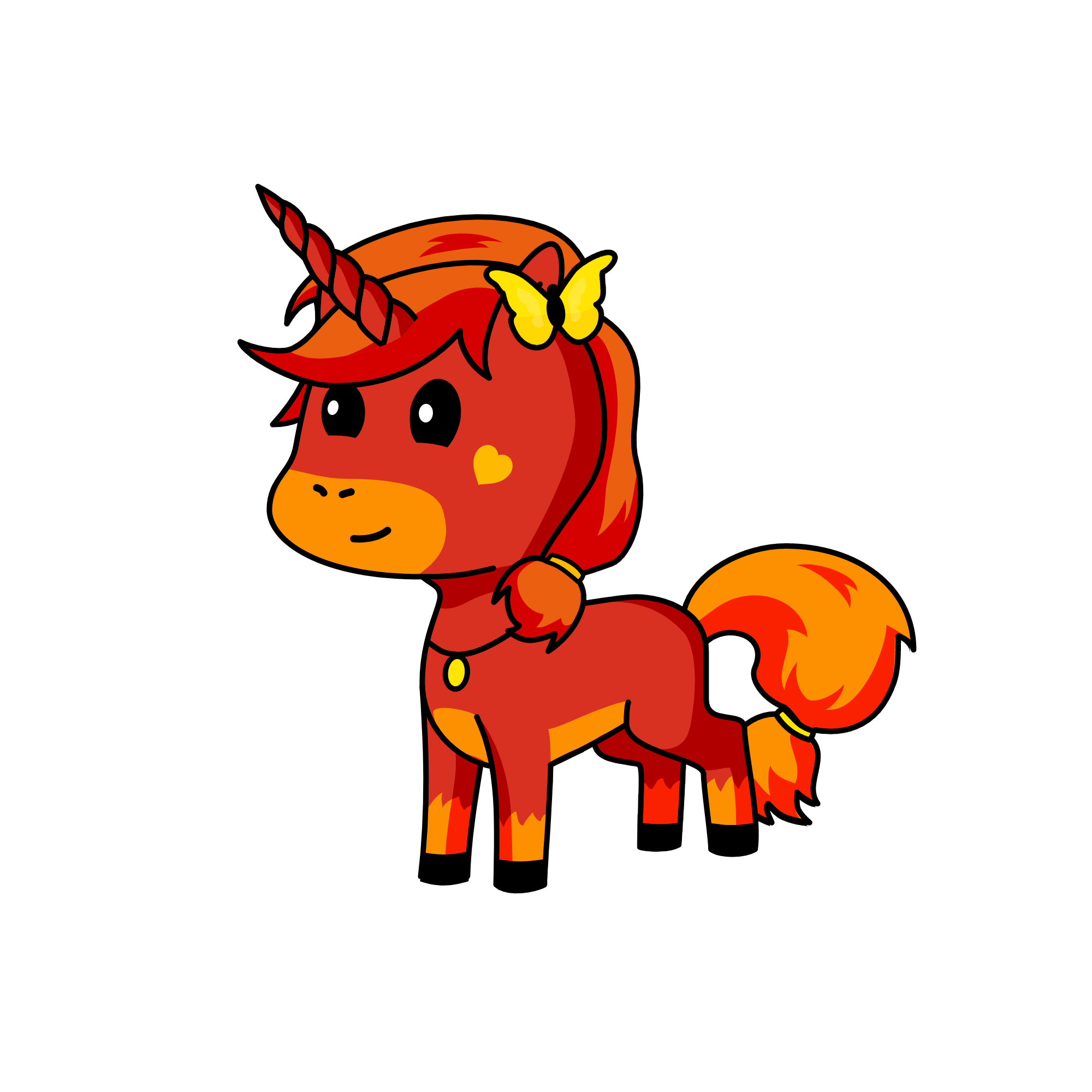 flame, the unicorn