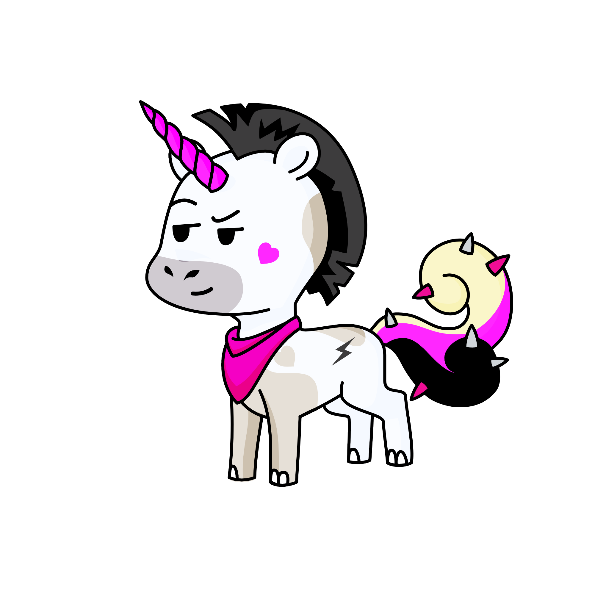 Sparkles, the unicorn