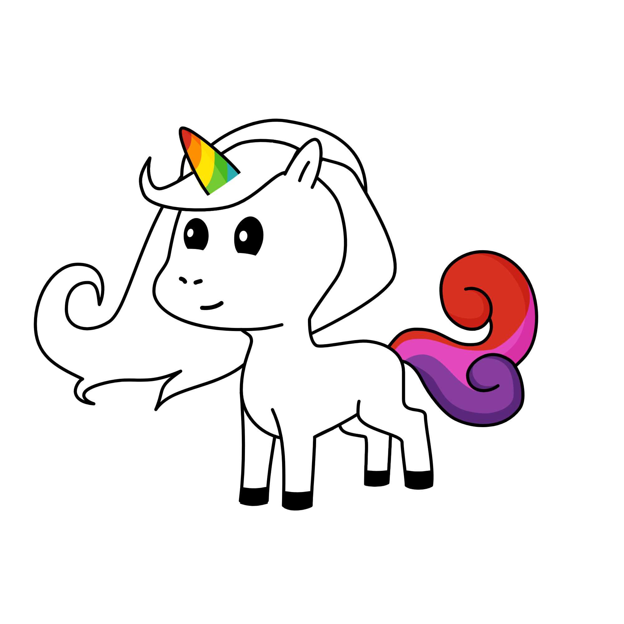 a single rainbow, the unicorn