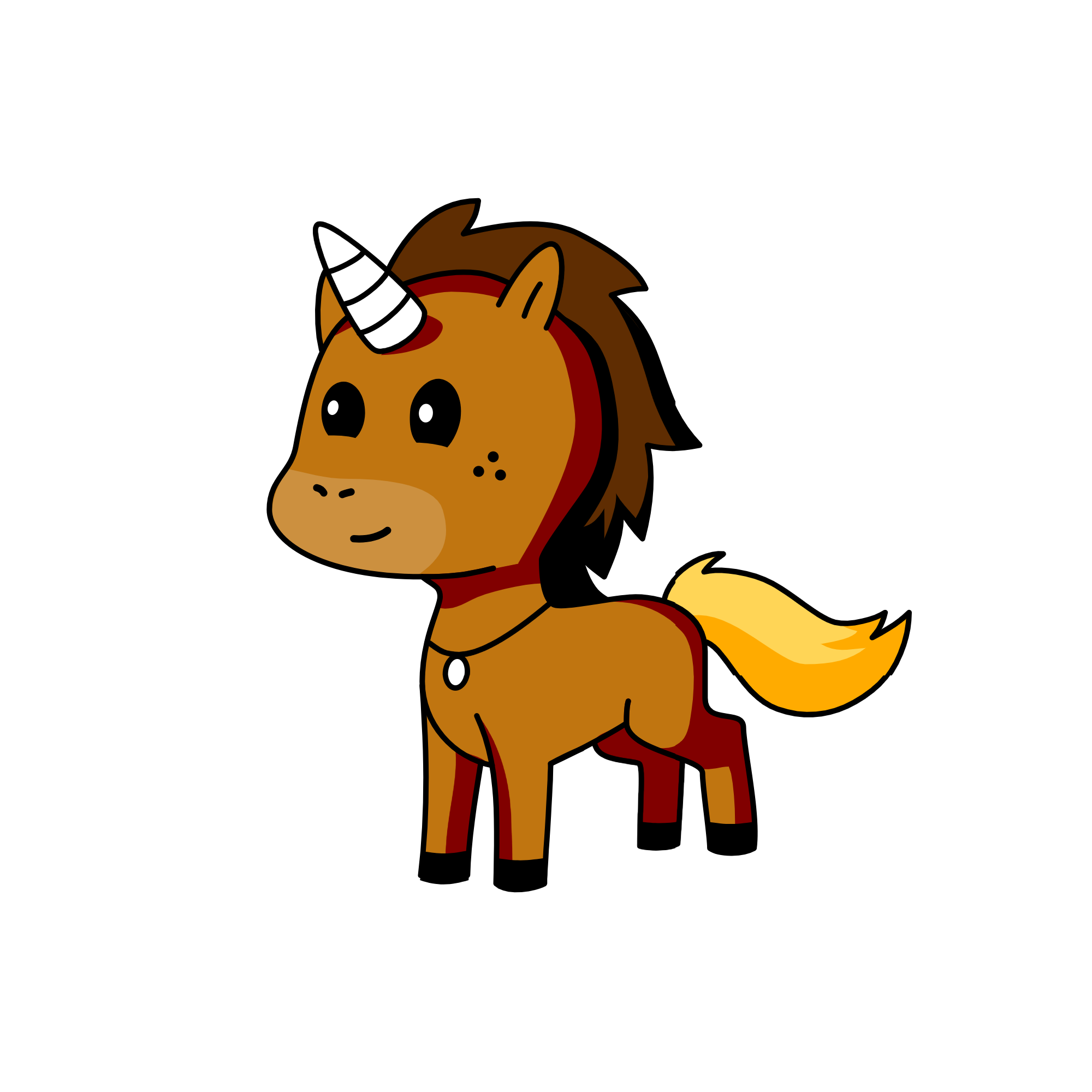 Brownie, the unicorn