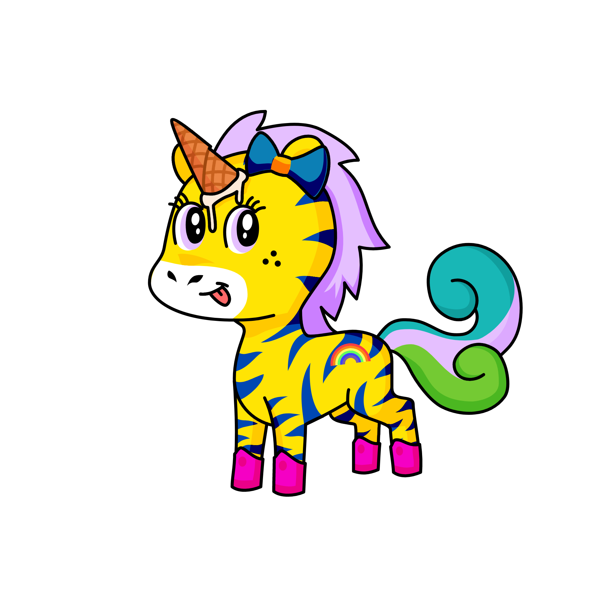 shuffle, the unicorn