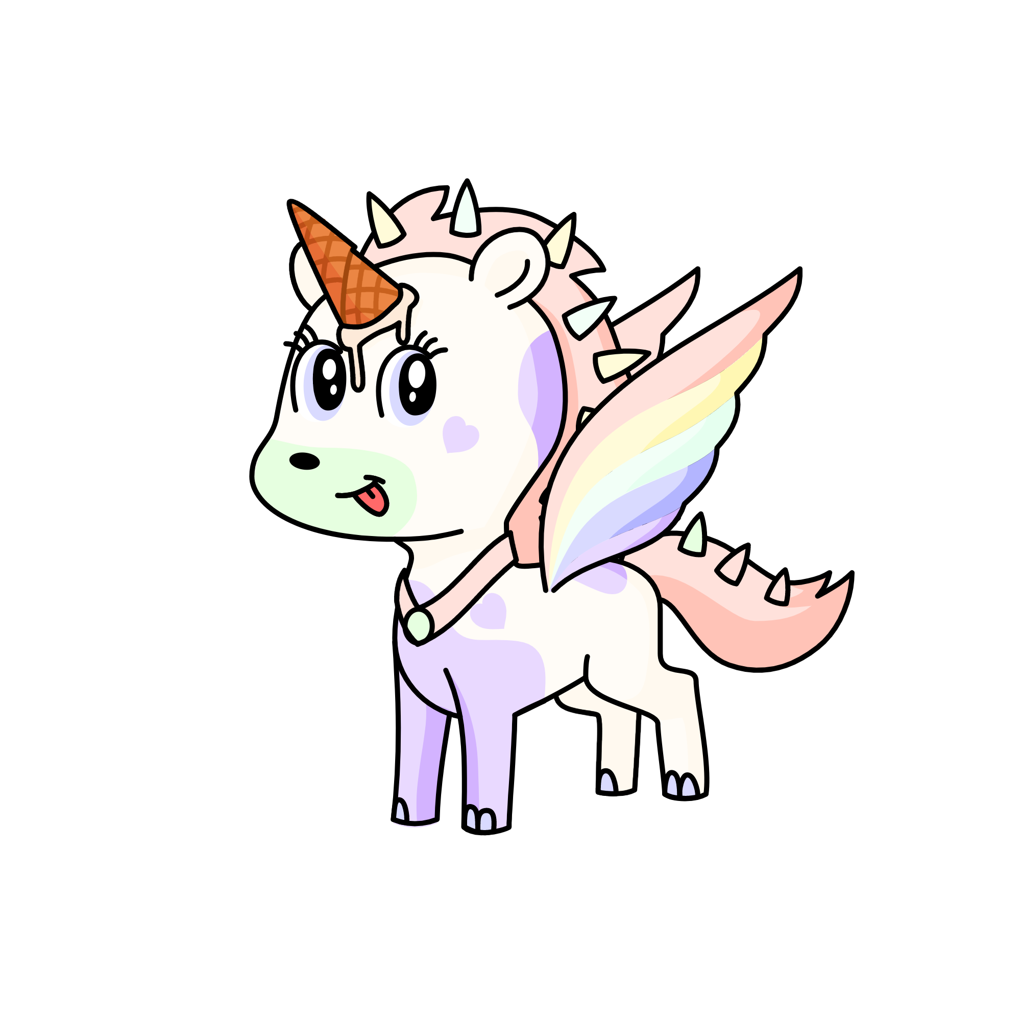 Colorful Vanilla, the unicorn