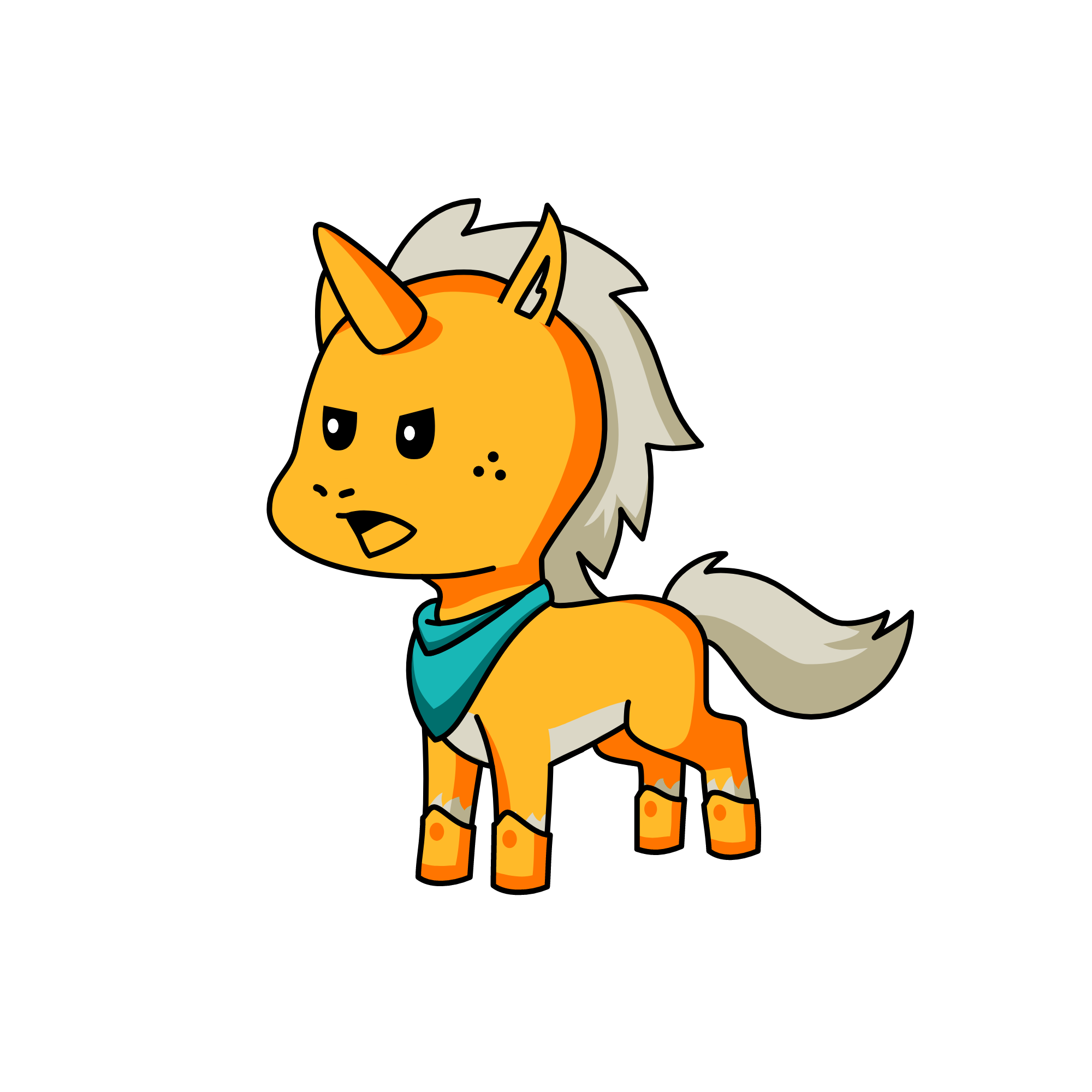 Donald trum as a unicon, the unicorn