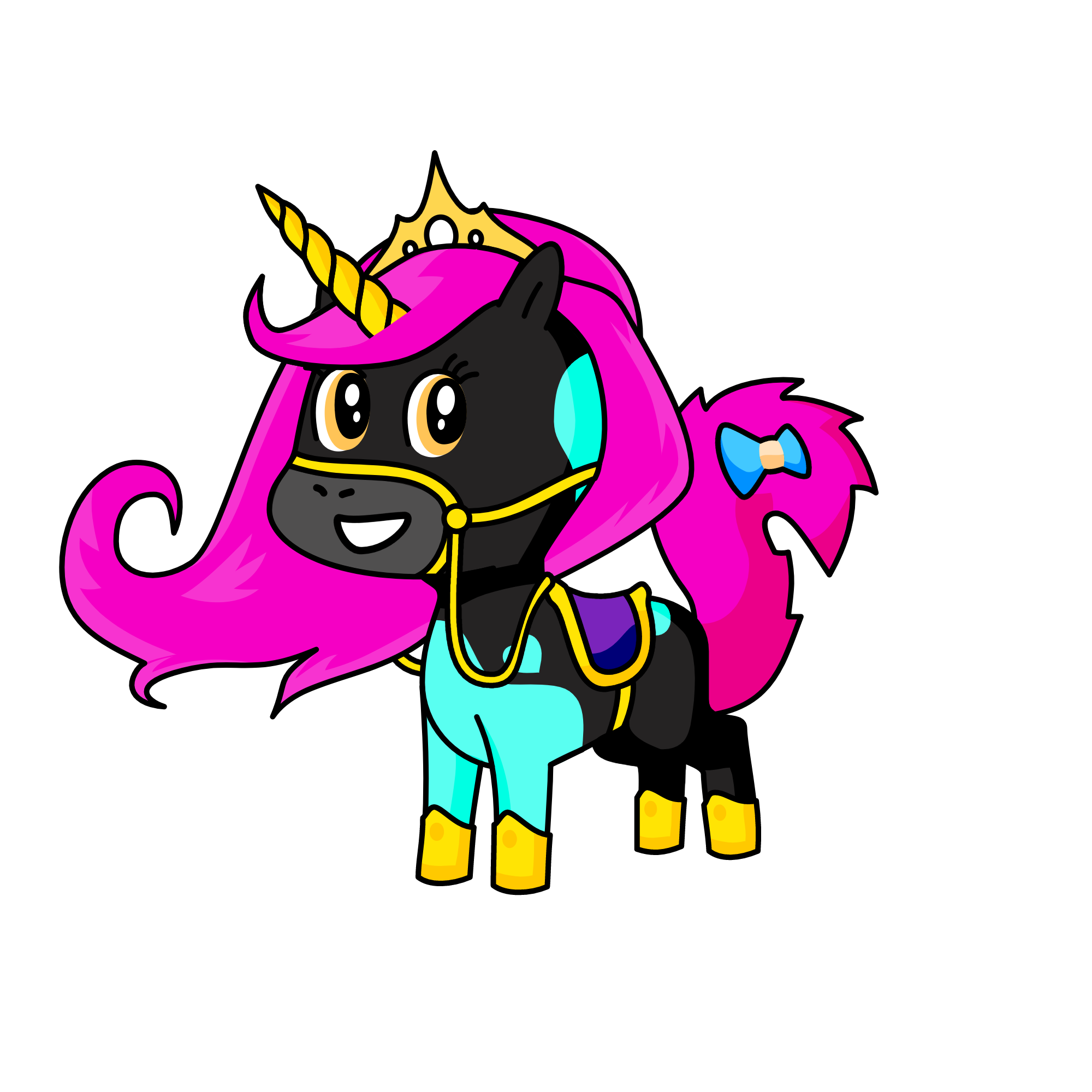 Blacklisha, the unicorn