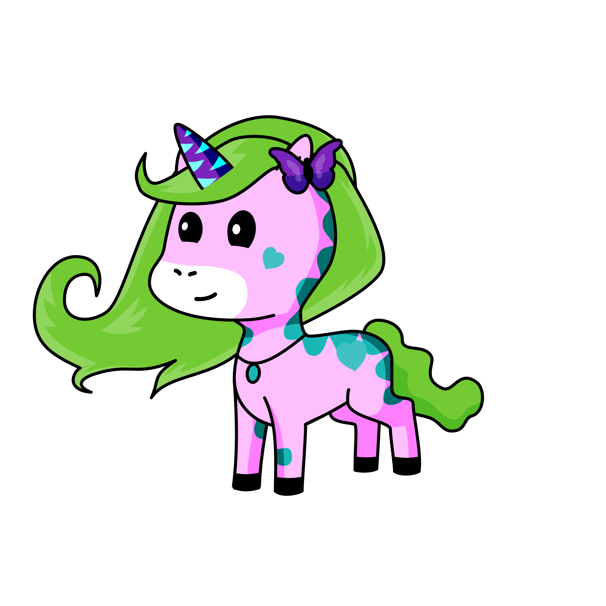 Crystal, the unicorn