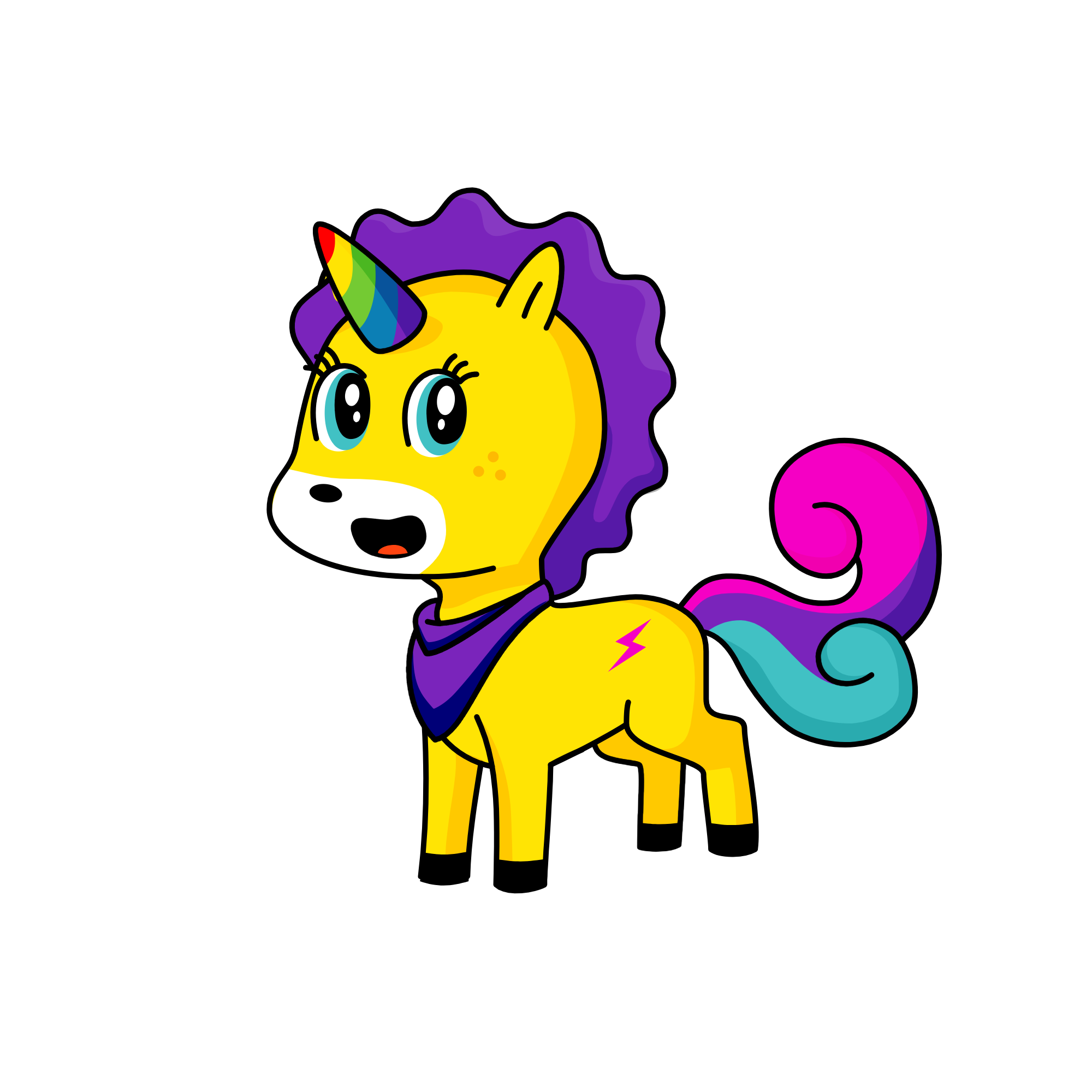 Gürültü, the unicorn