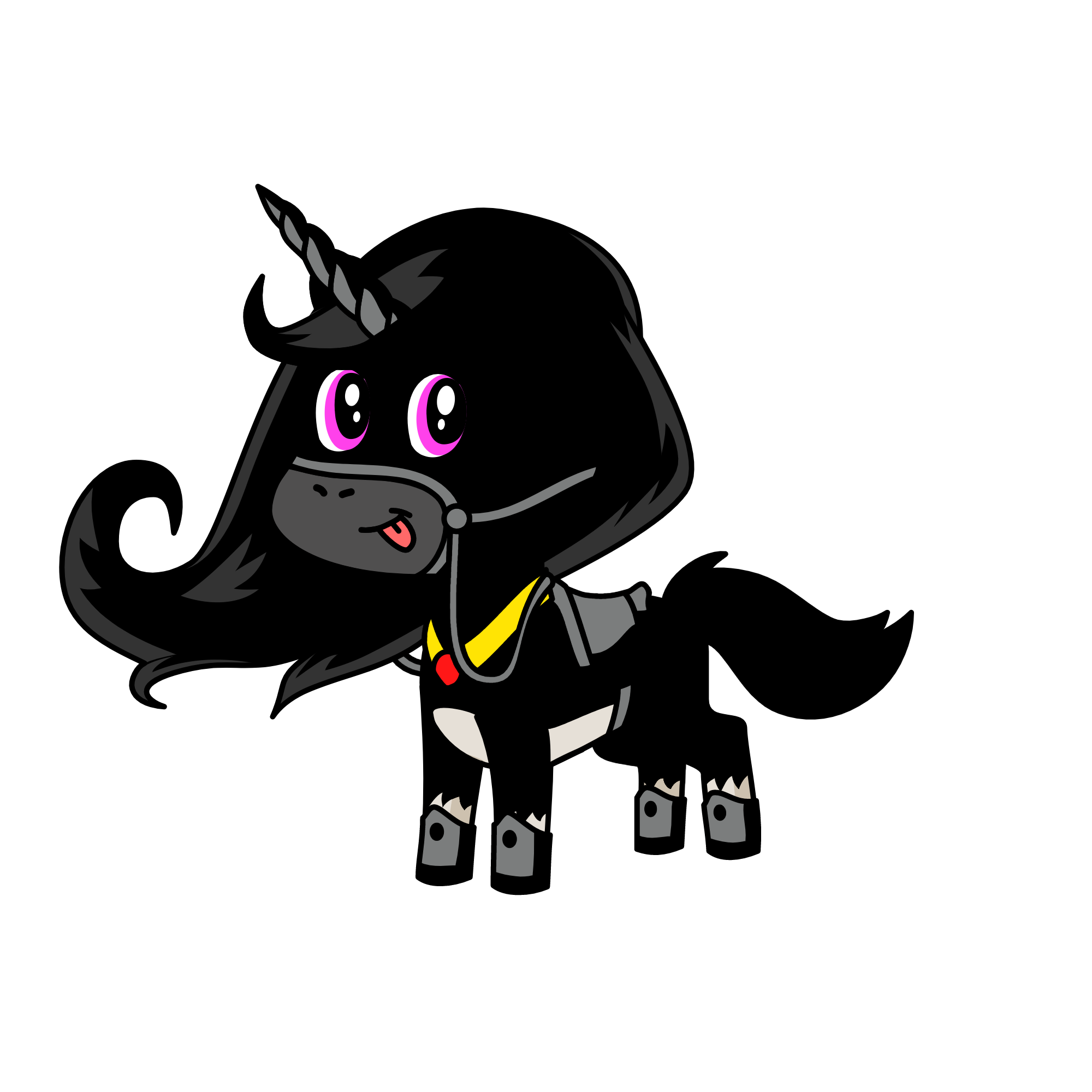 Black Beauty, the unicorn