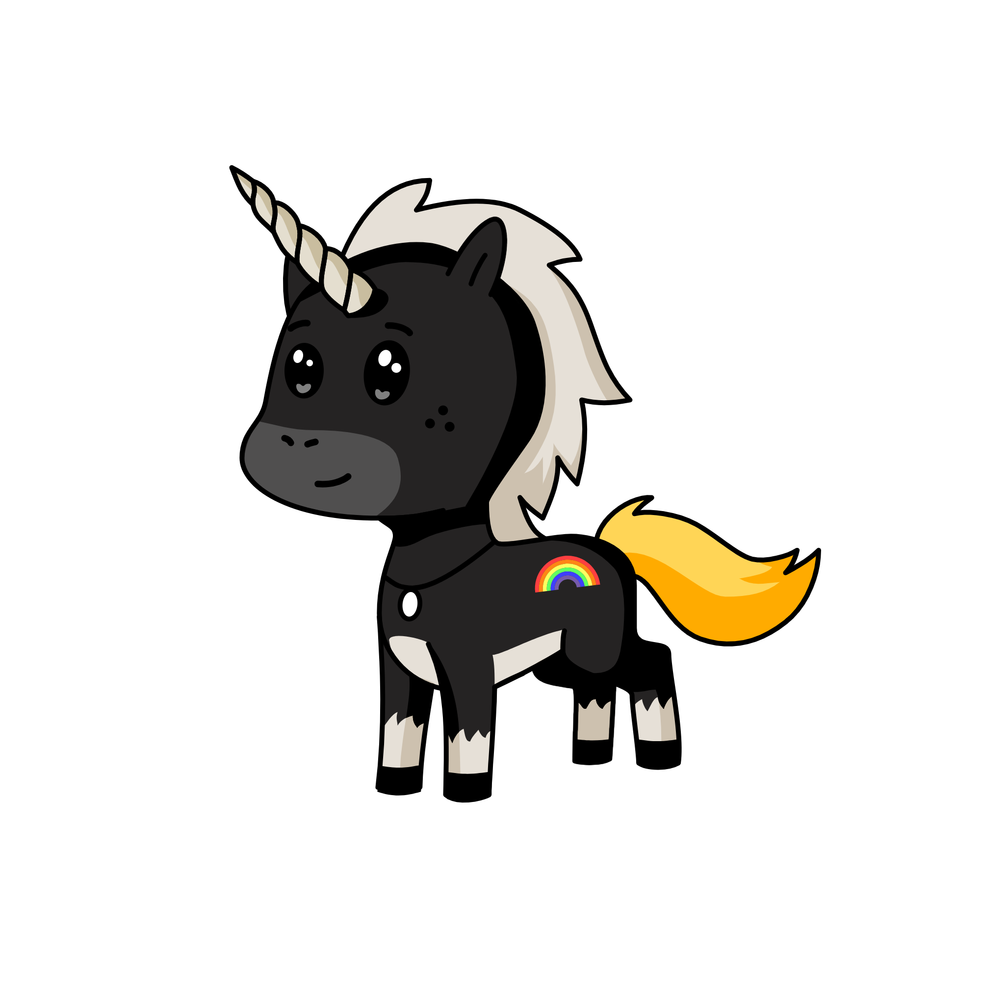 Midnight Lighthoof, the unicorn