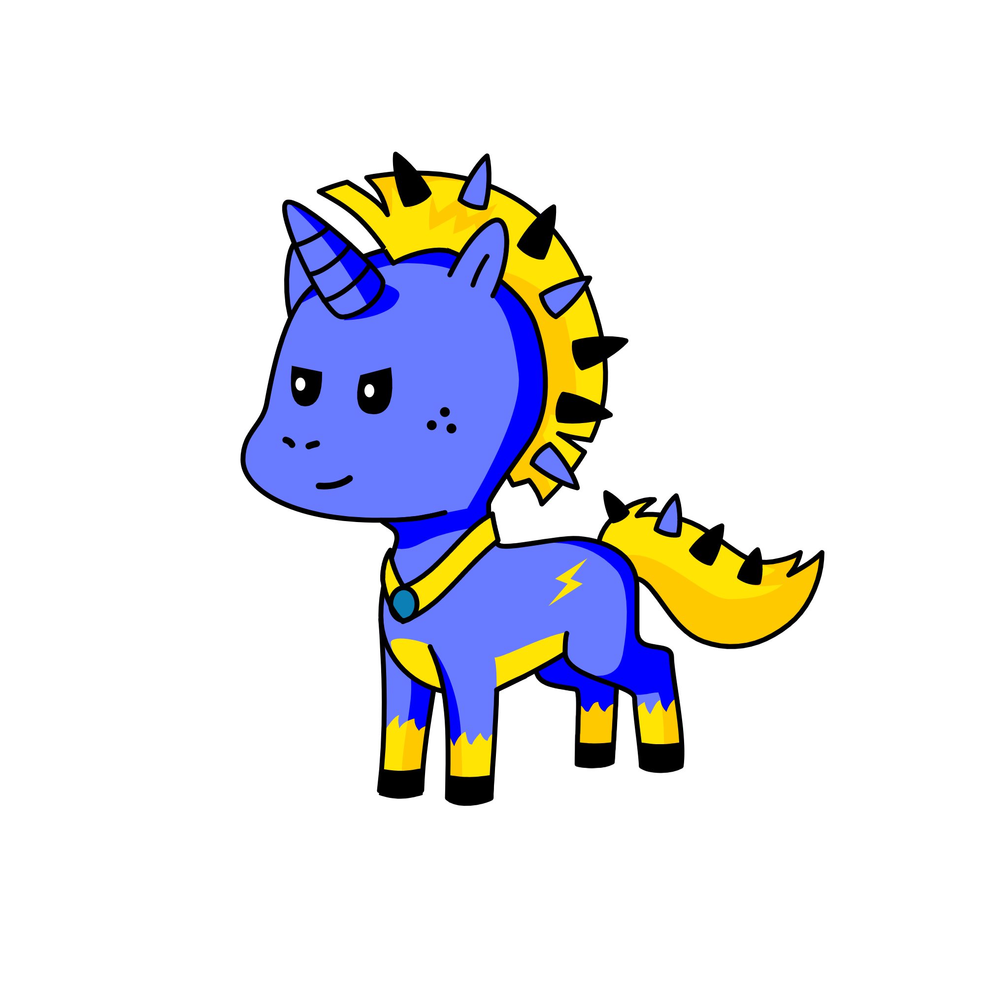 Lightning T. Sky, the unicorn