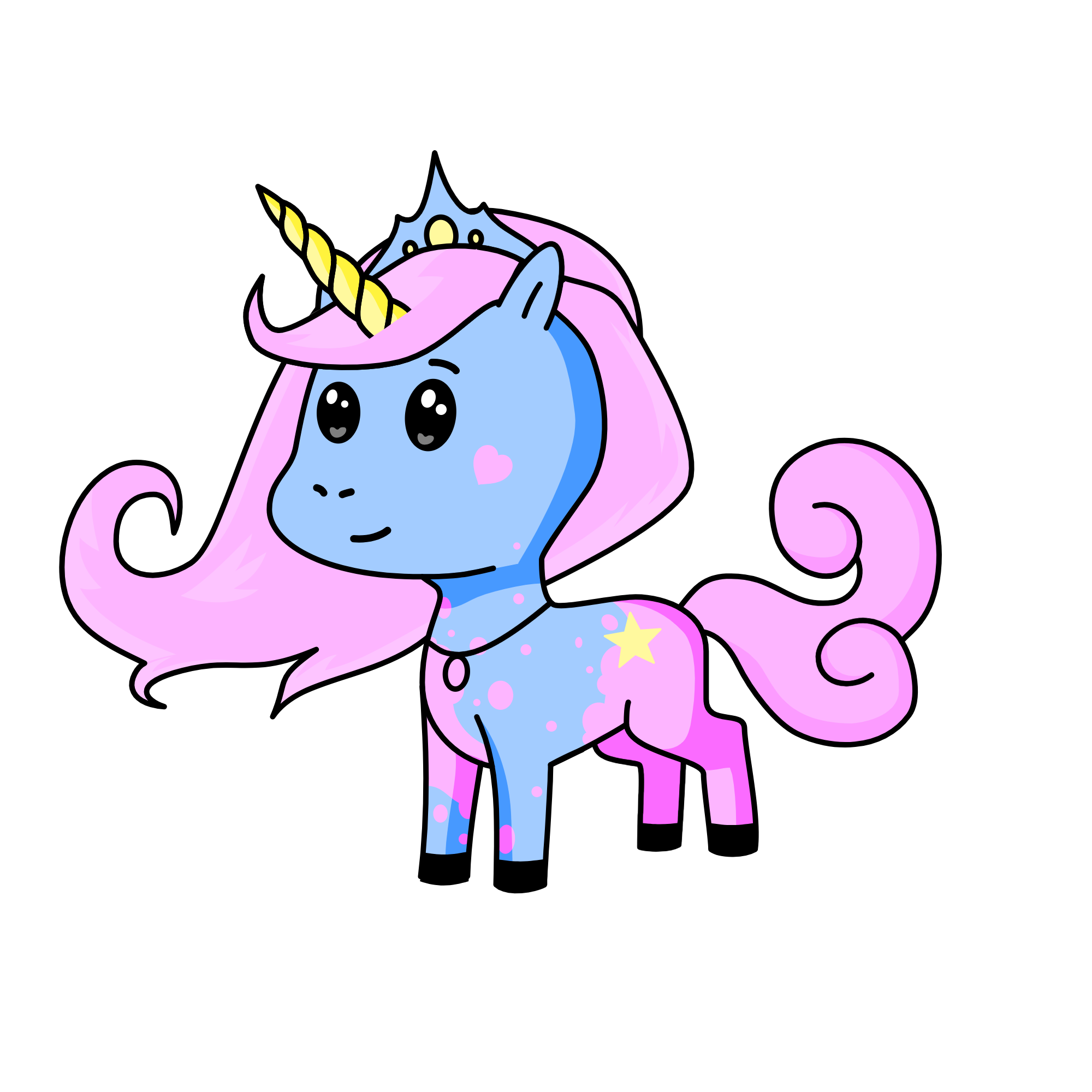 Princess Light Colours, the unicorn