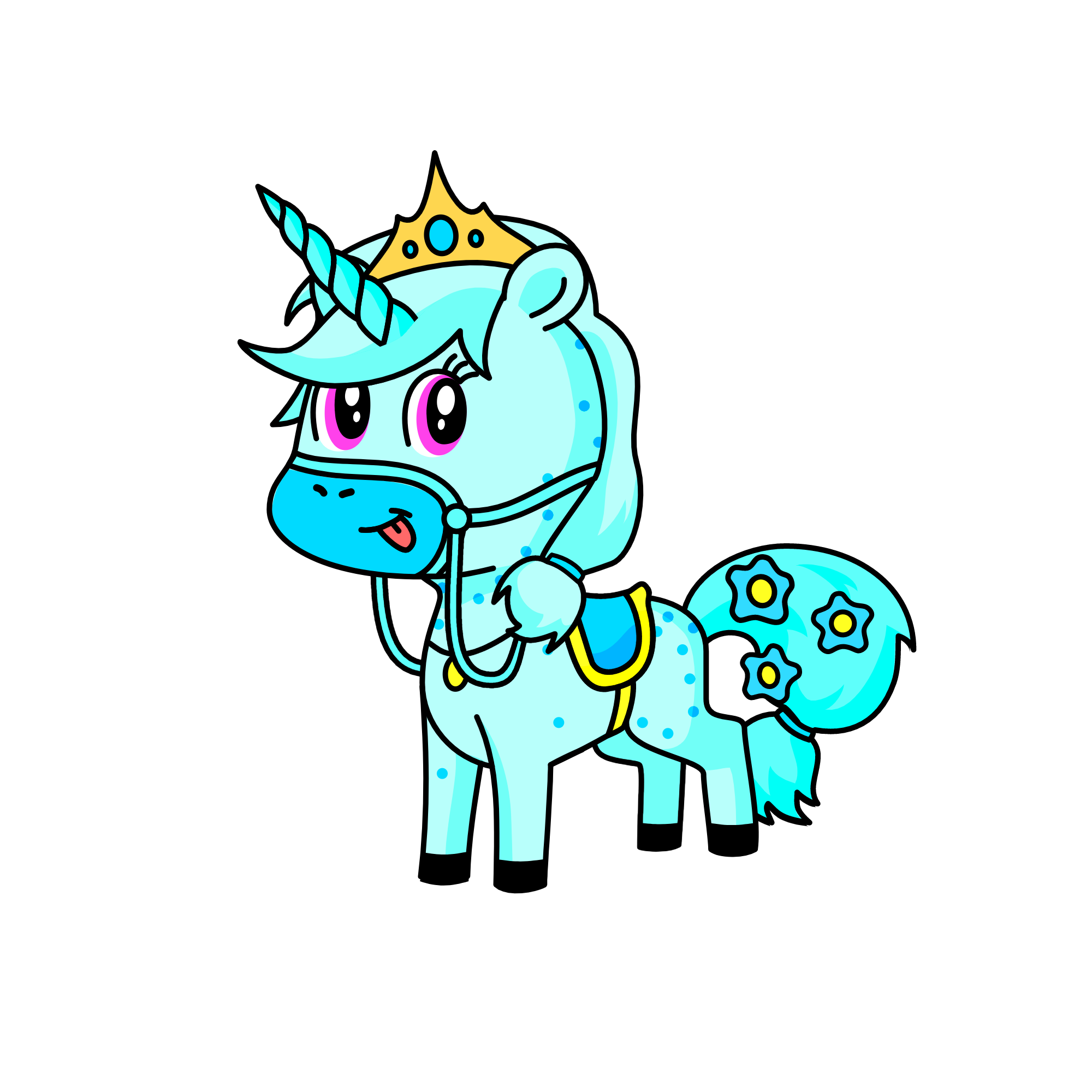 ice queen, the unicorn