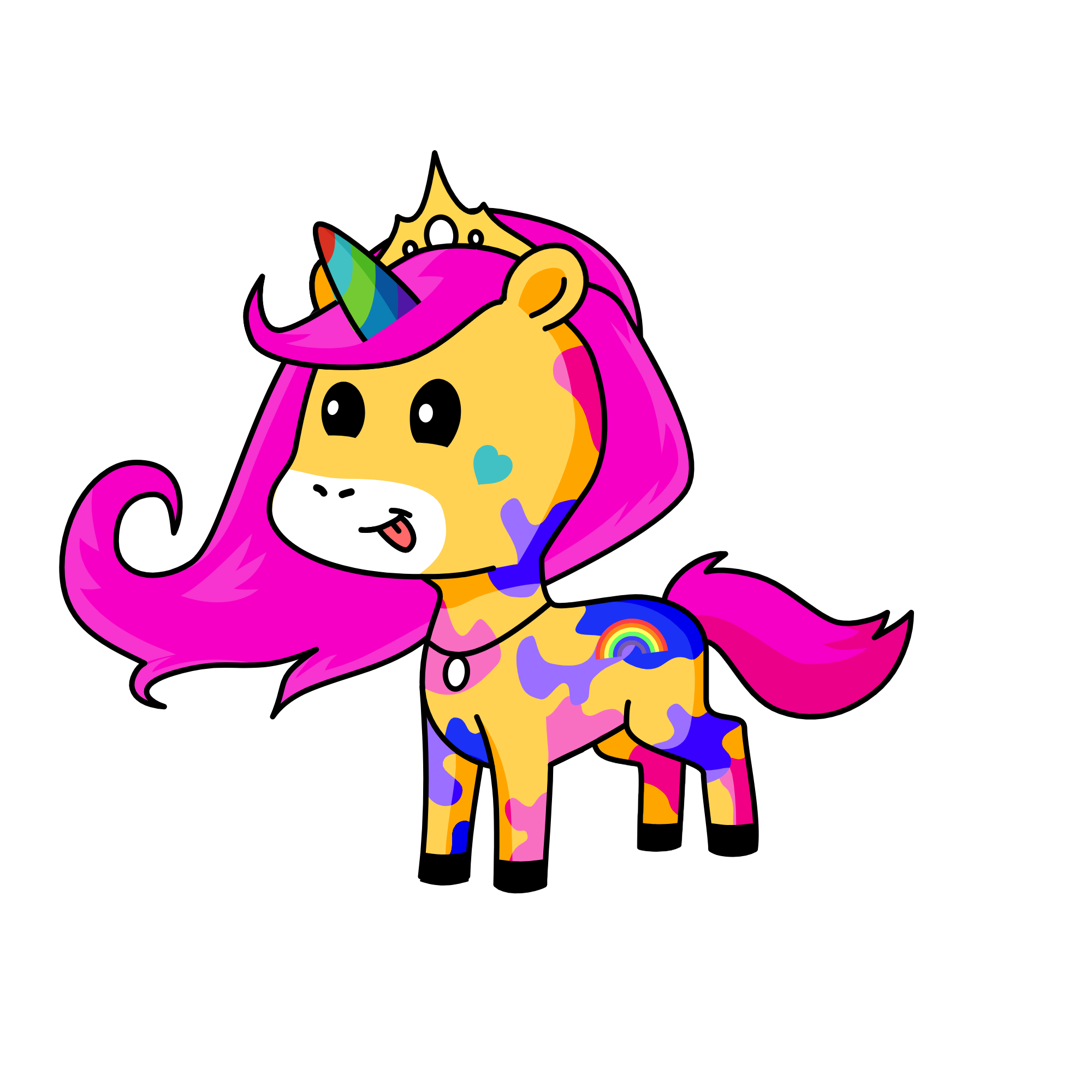 Fofinha, the unicorn