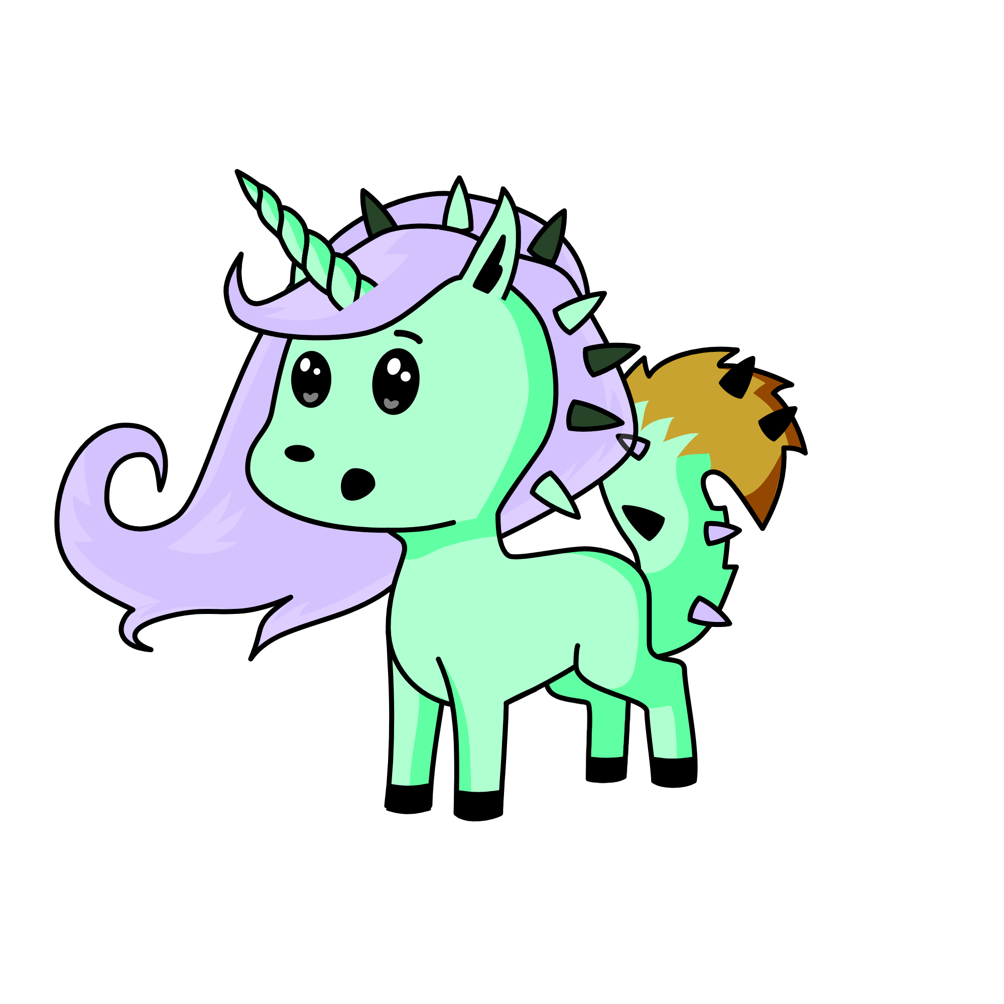 Dark unicorn, the unicorn