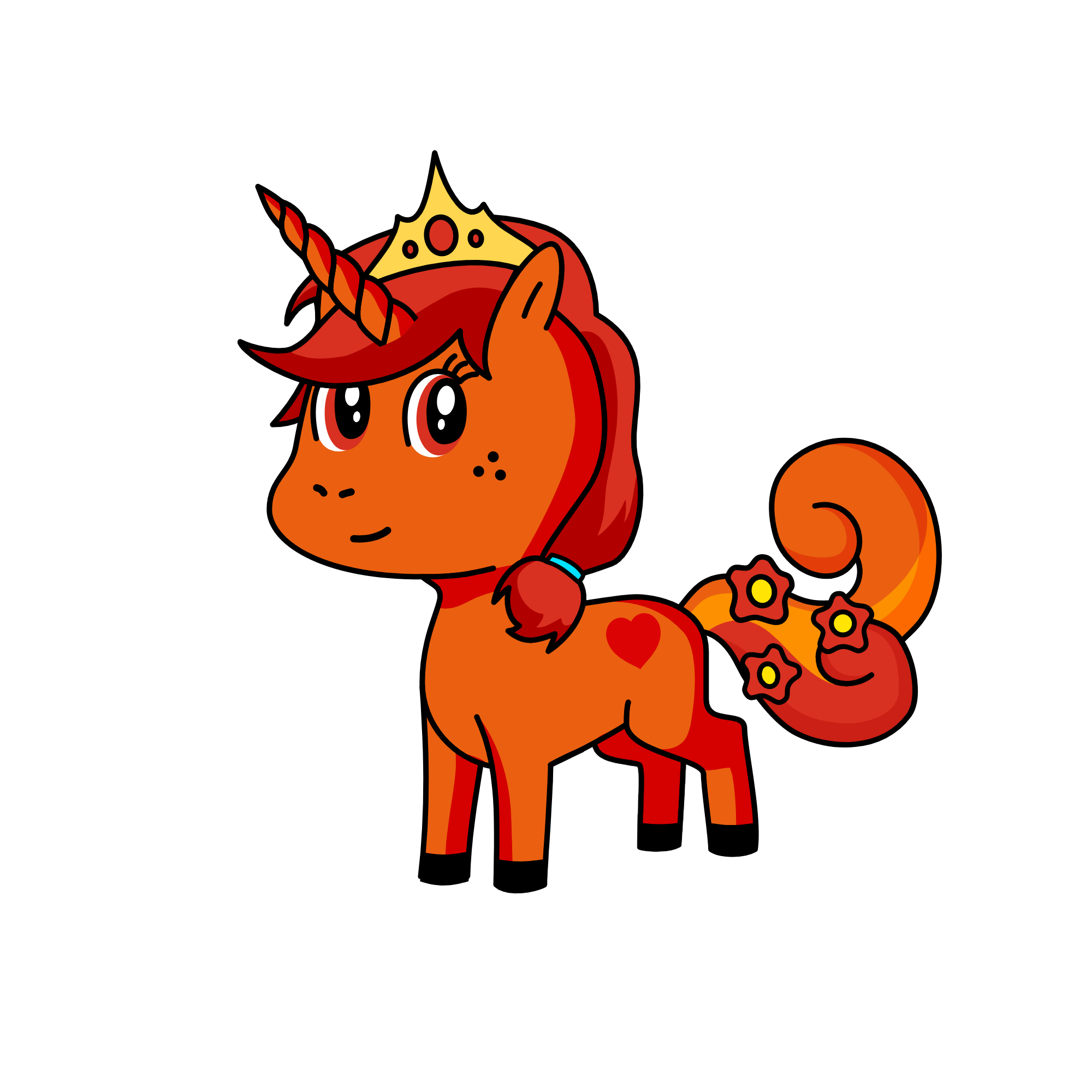 Princess of the dessert, the unicorn