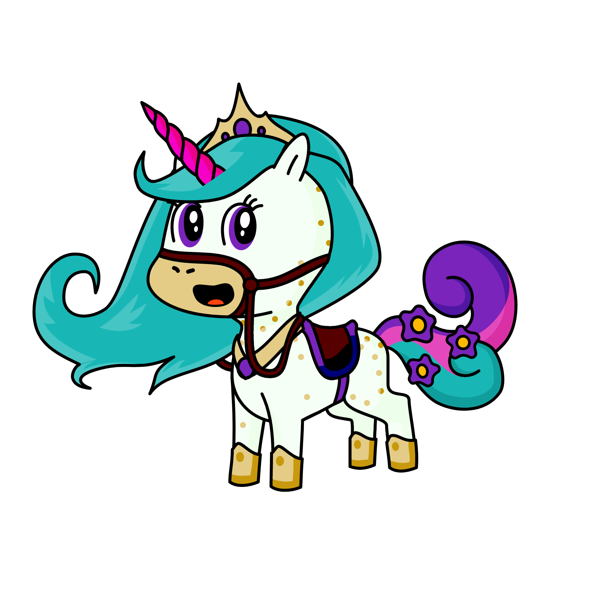 Mrs. Foxtrot, the unicorn