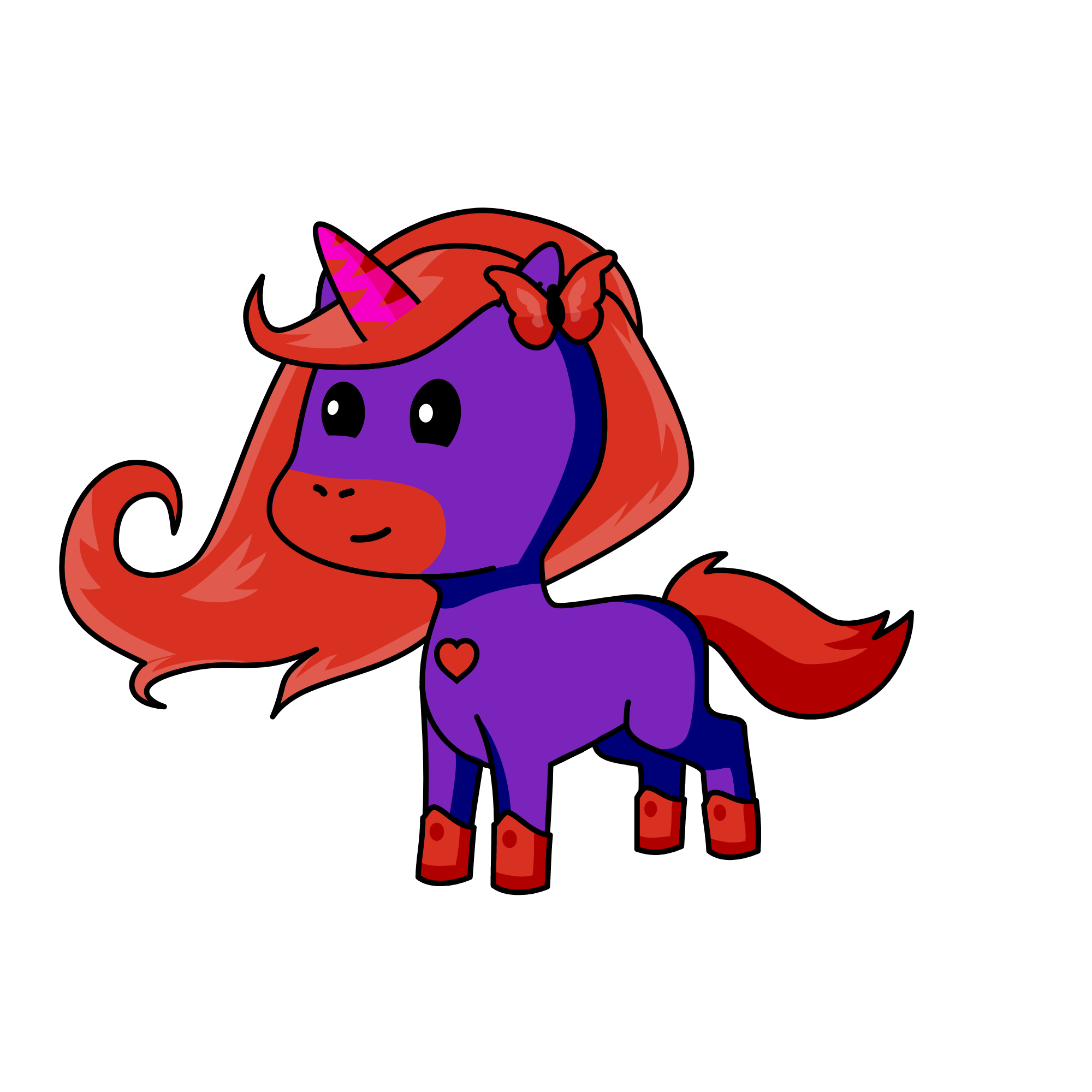 Cloudy, the unicorn