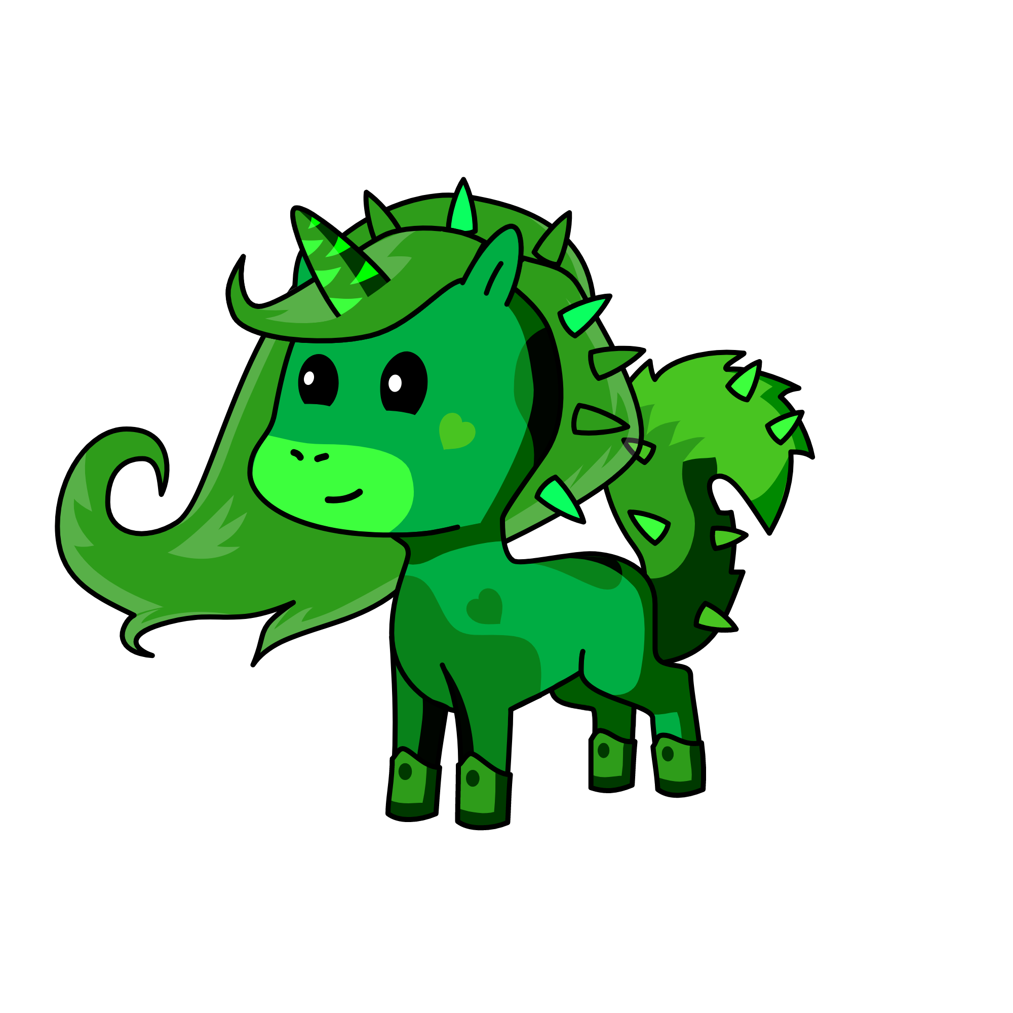 Leafy, the unicorn
