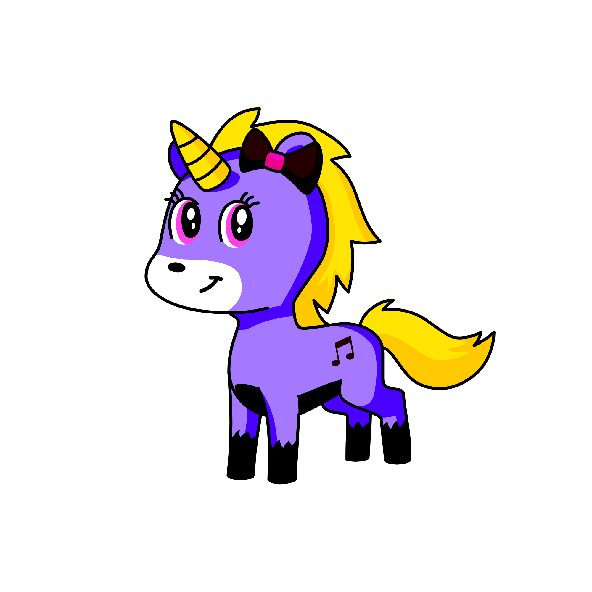 snowy, the unicorn