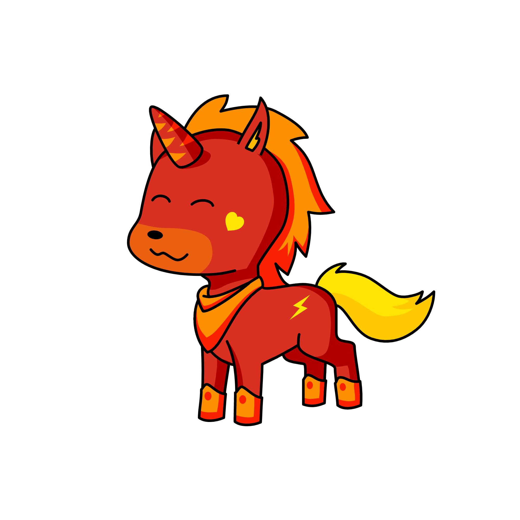 Flame, the unicorn