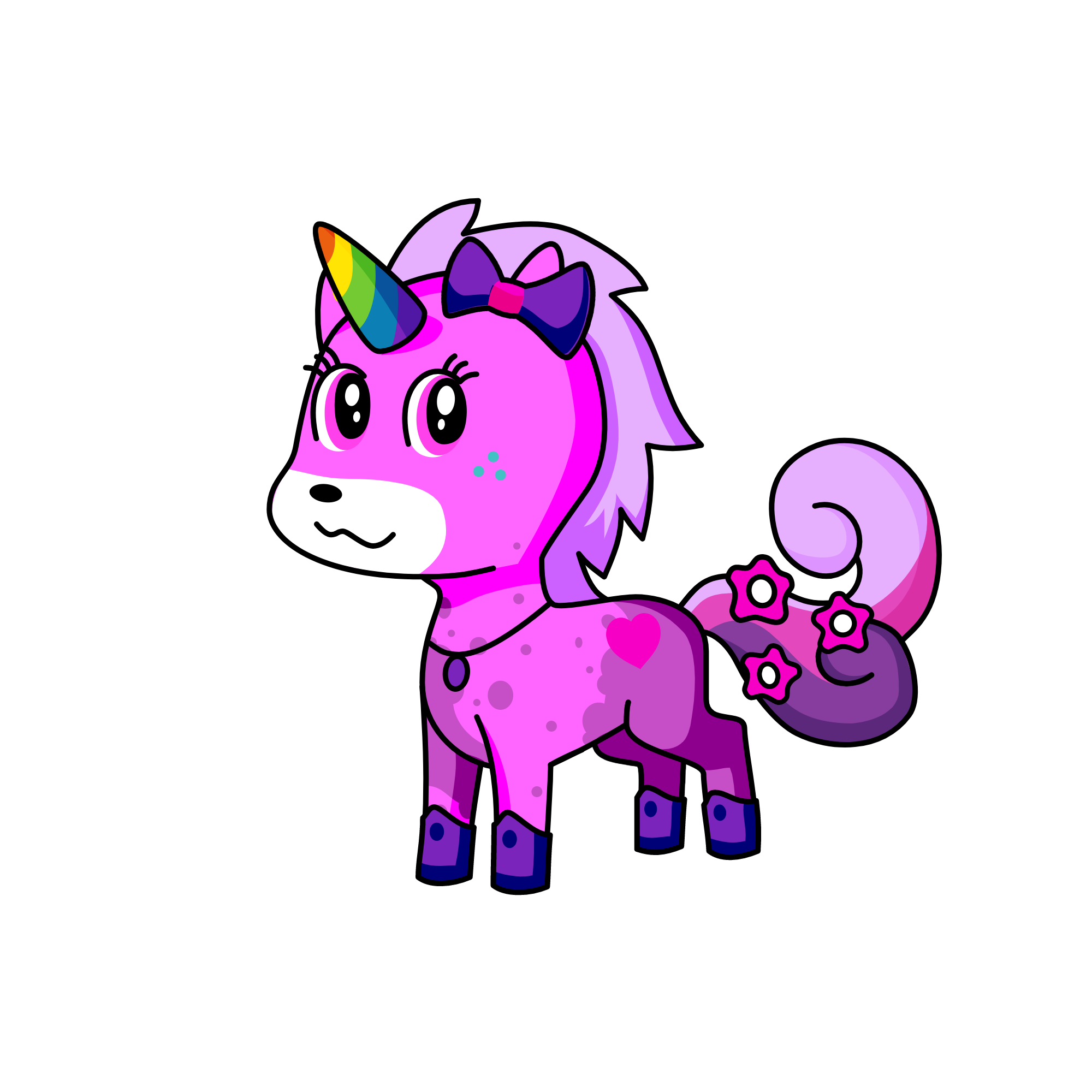 Kawaii, the unicorn