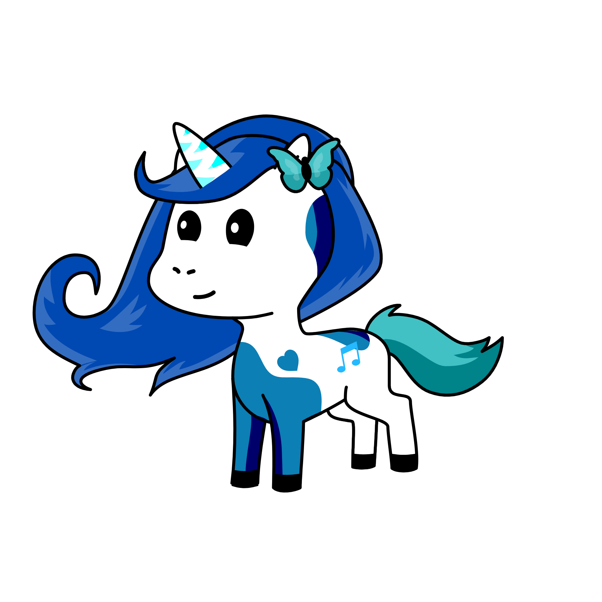 Snow meg, the unicorn