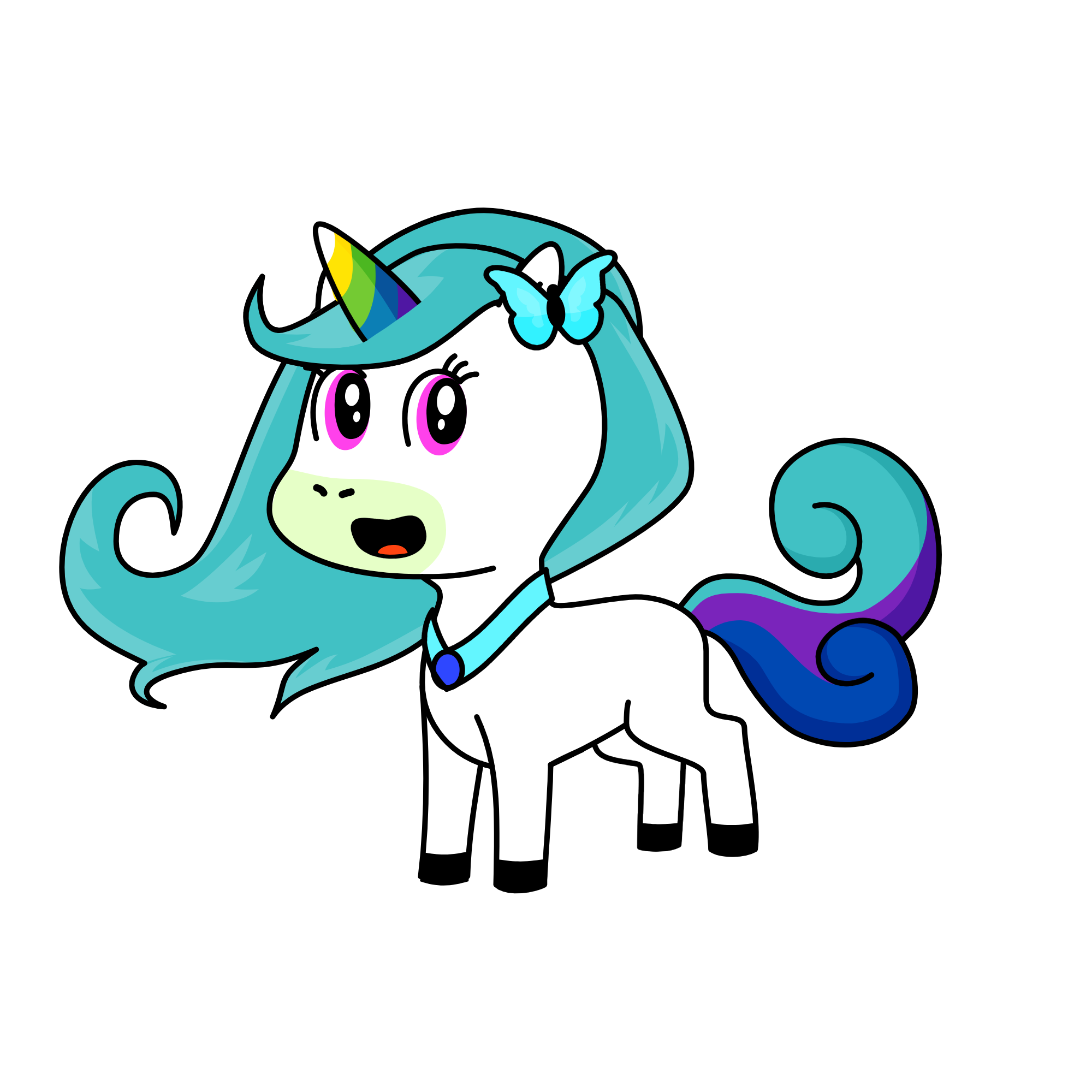 Cloudia, the unicorn