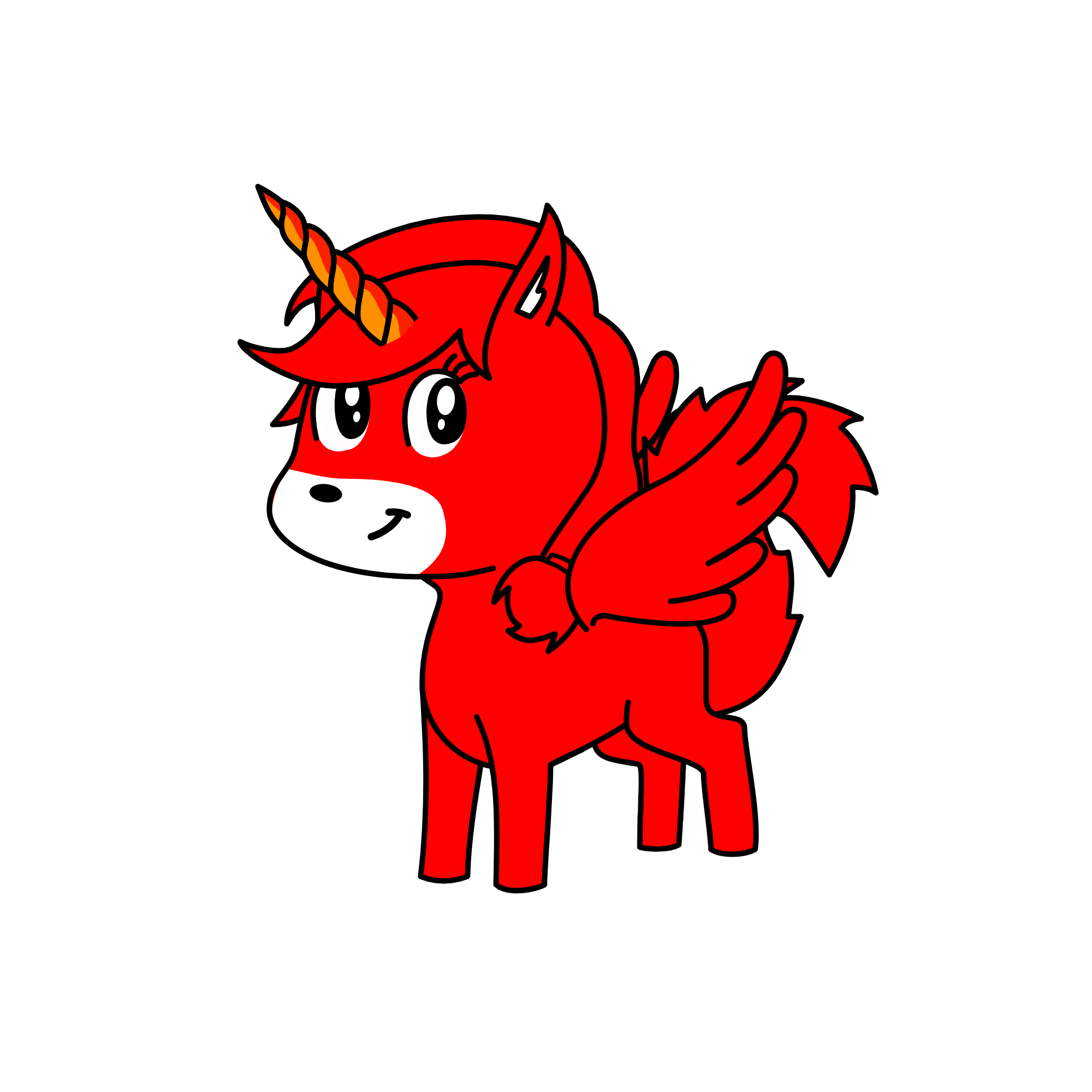 red among us, the unicorn