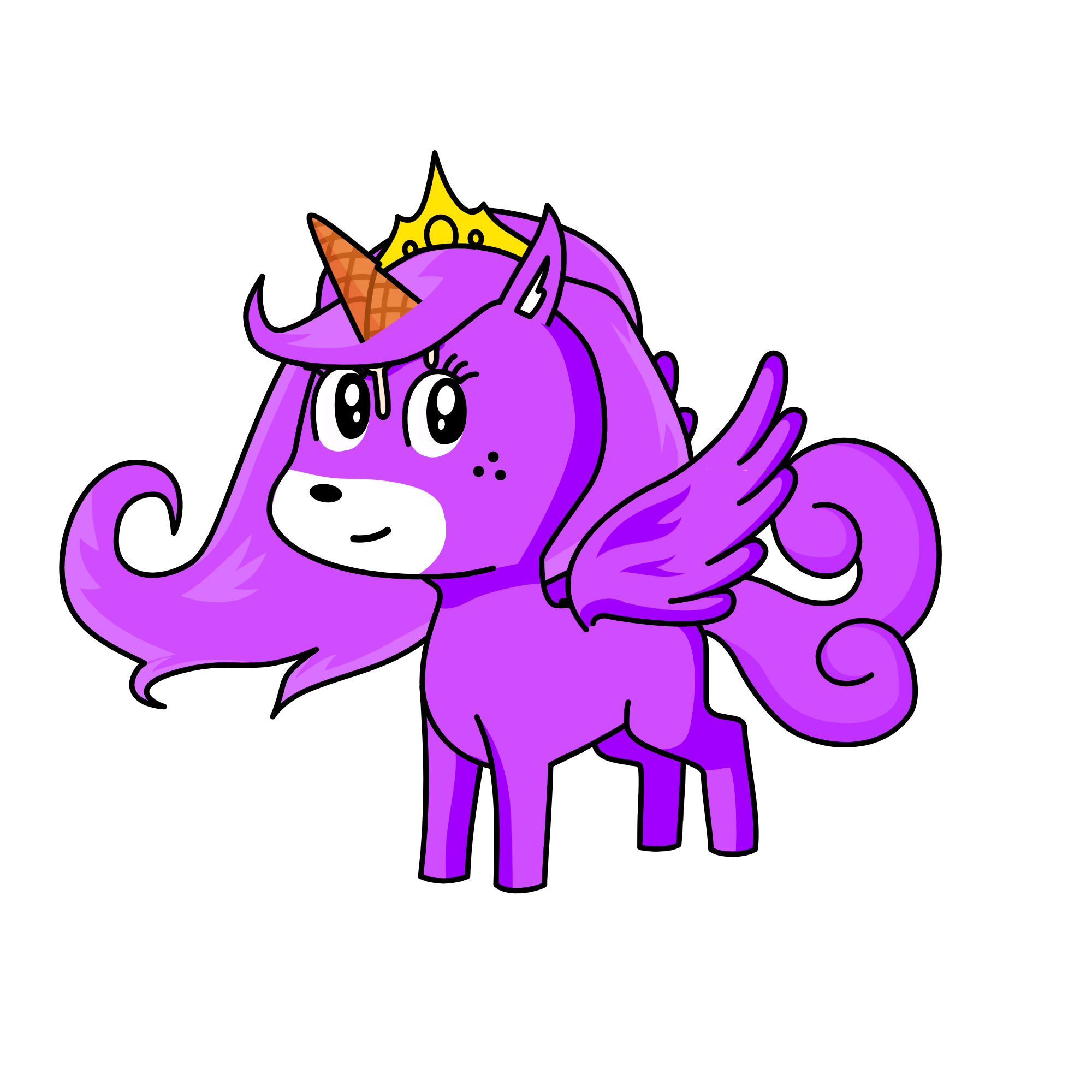 purple among us, the unicorn
