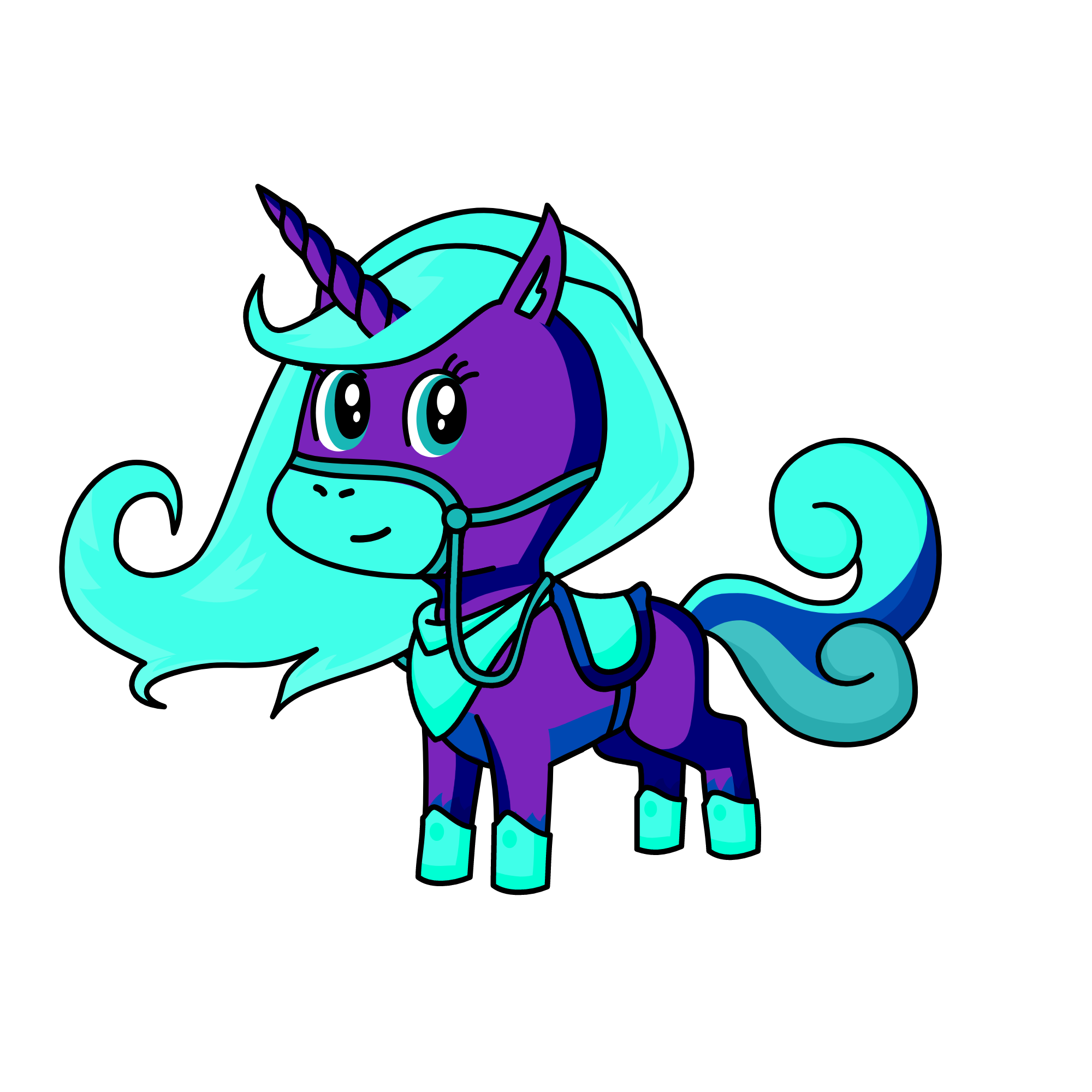 Océane, the unicorn