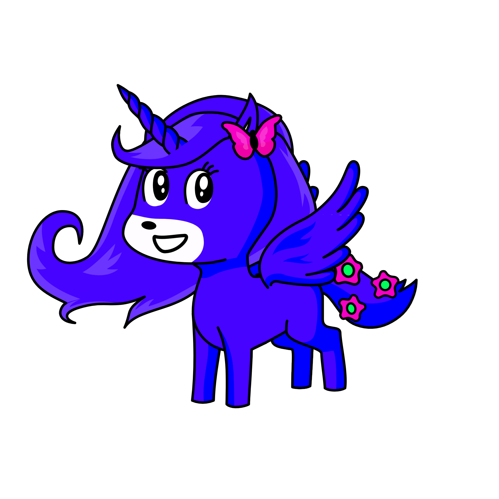 blue among us, the unicorn