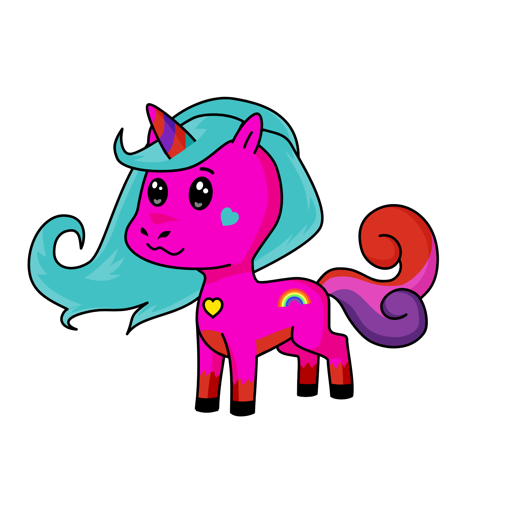 sunflower candy moon, the unicorn