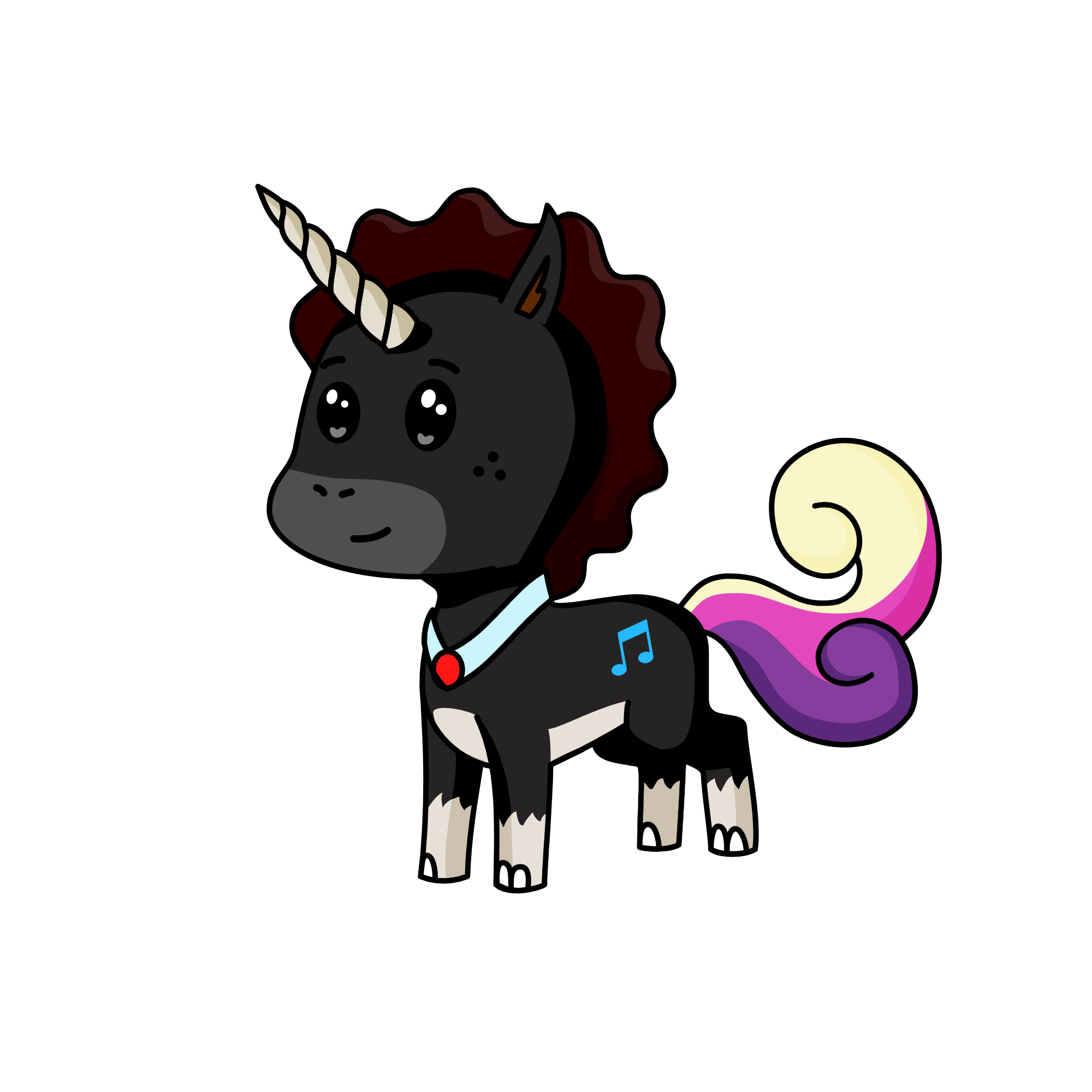 NIGHT SHINE, the unicorn