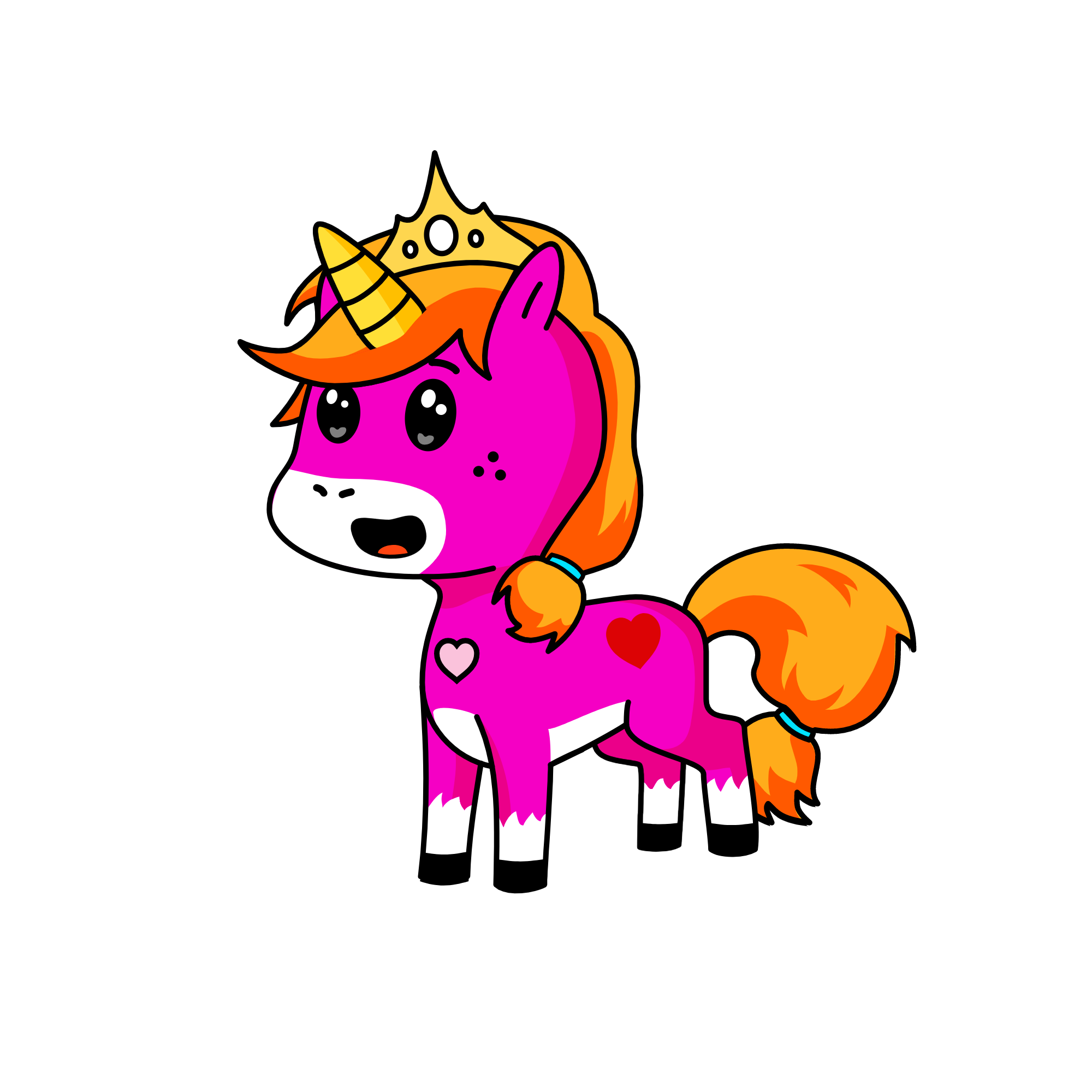 candy cupcake, the unicorn