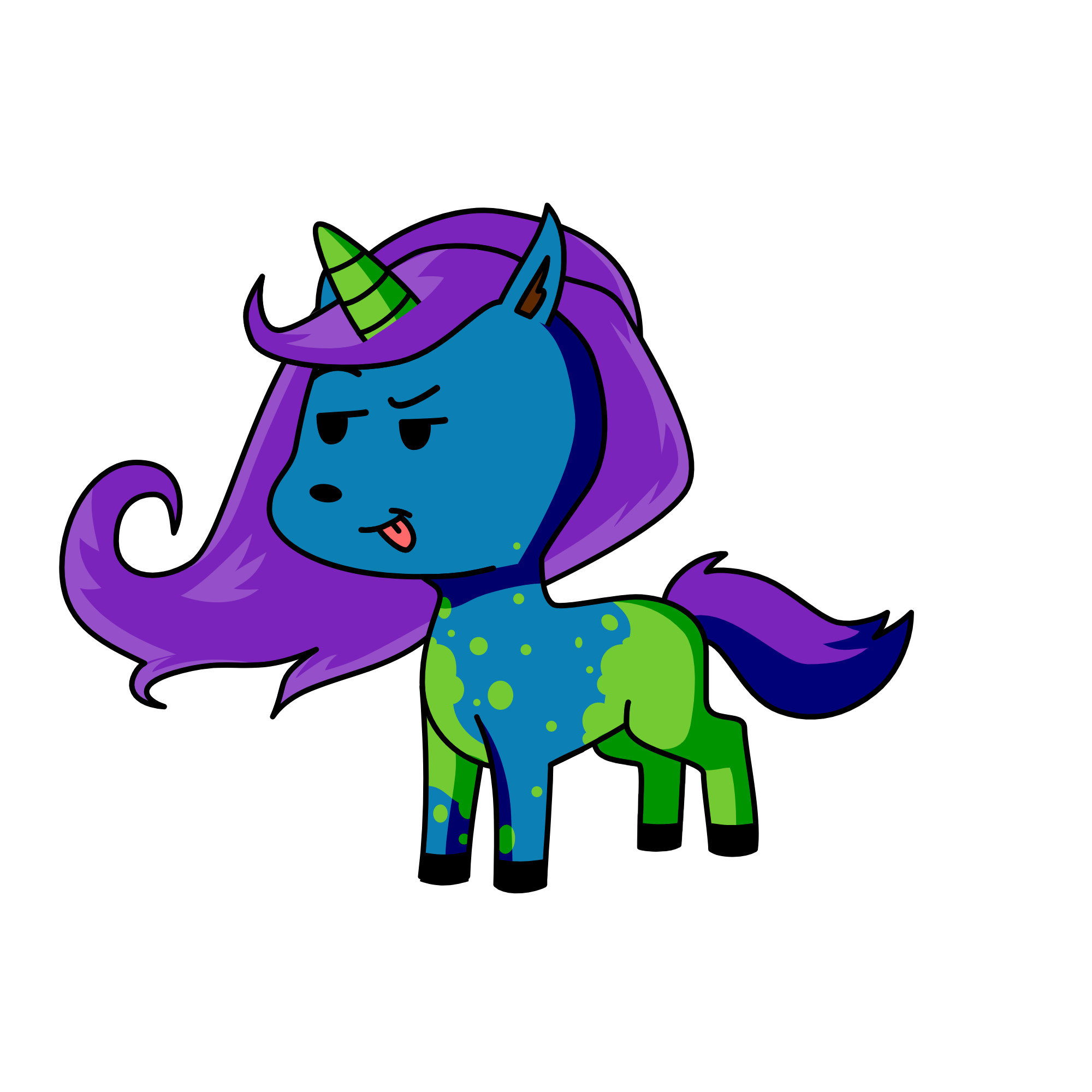 Sans, the unicorn
