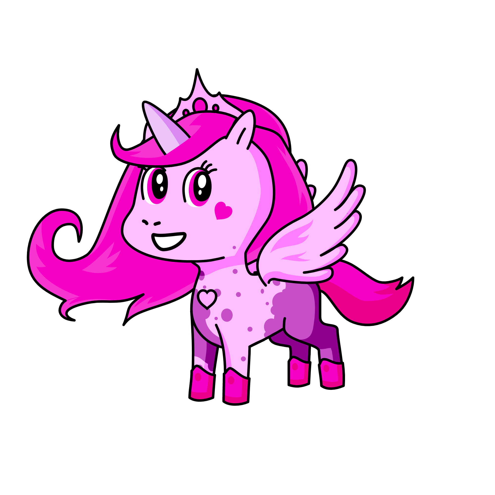 pink, the unicorn