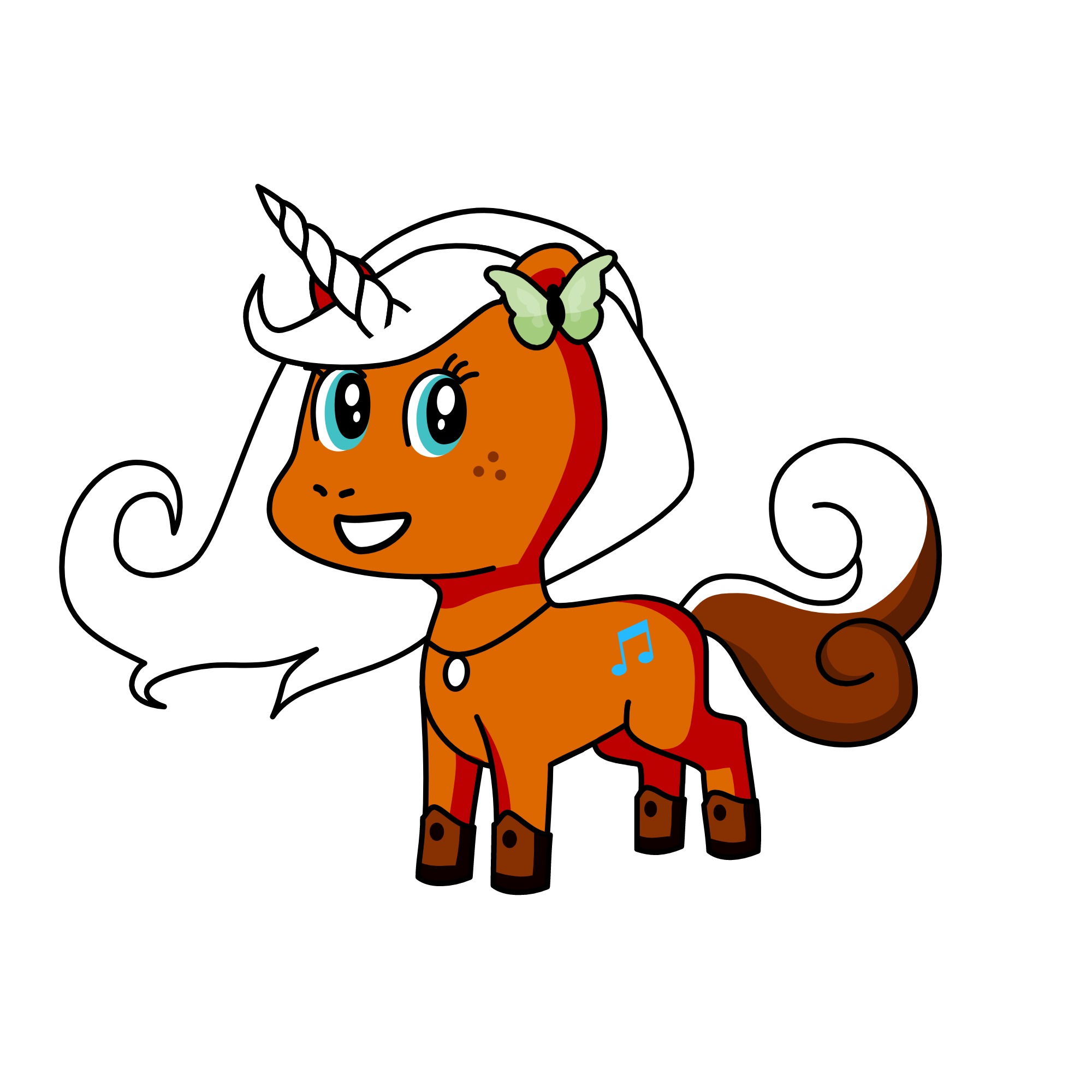 cute, the unicorn