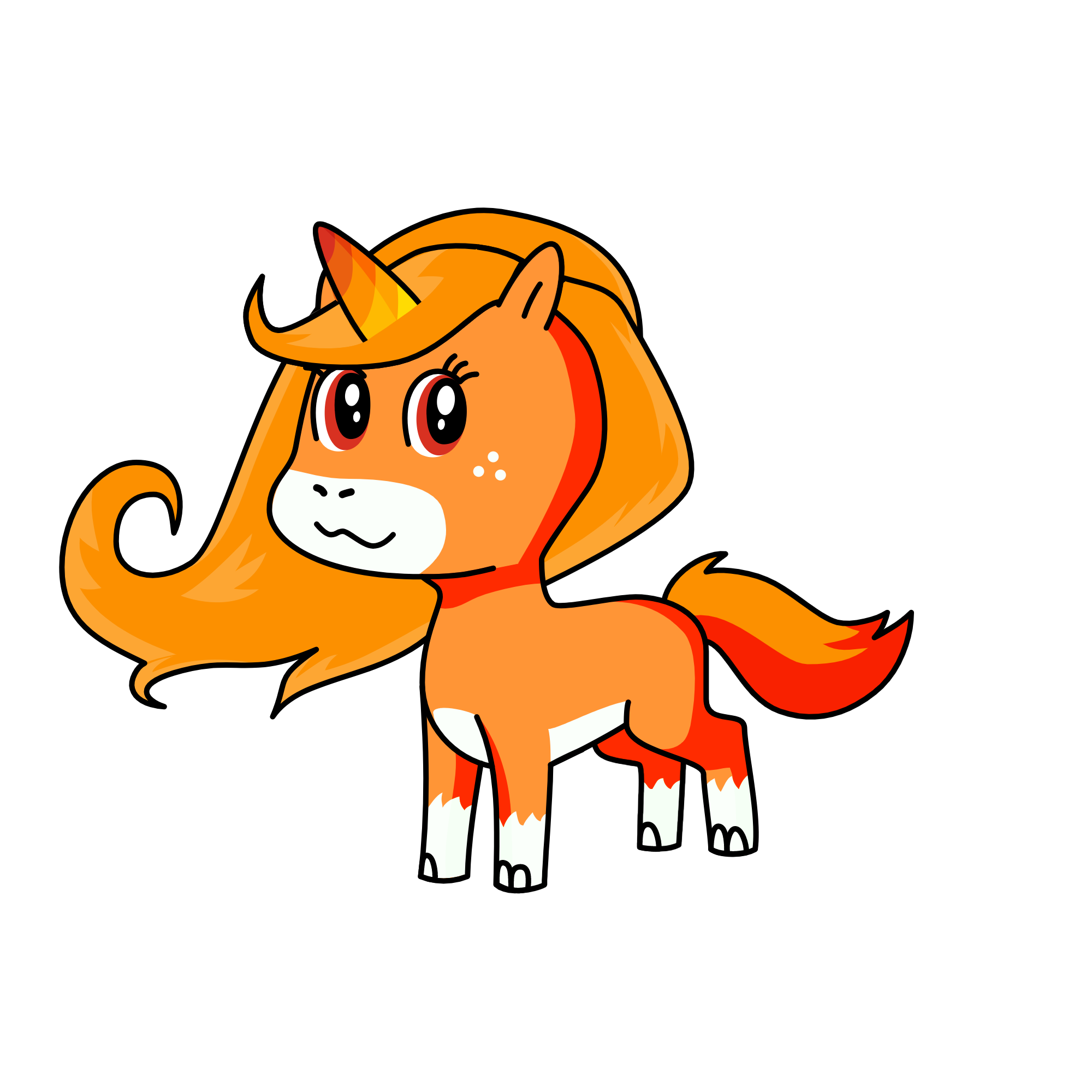 Foxxy, the unicorn